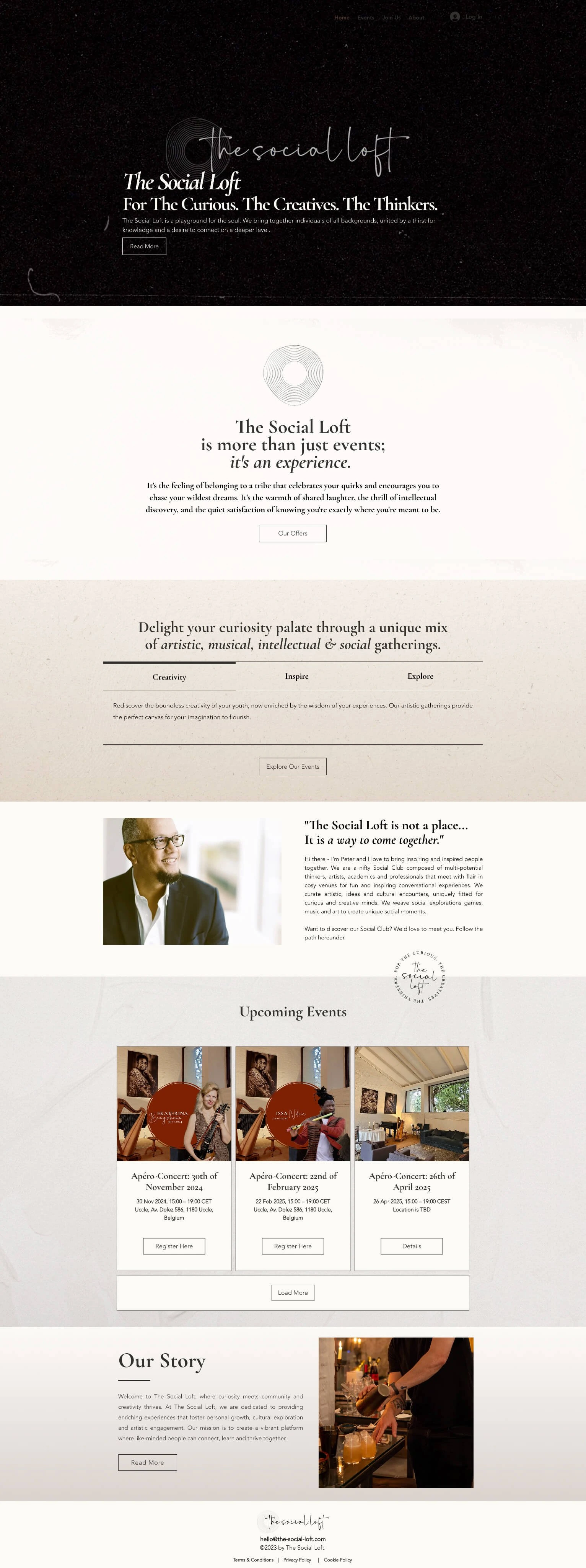 The Social Loft - Website After Branding
