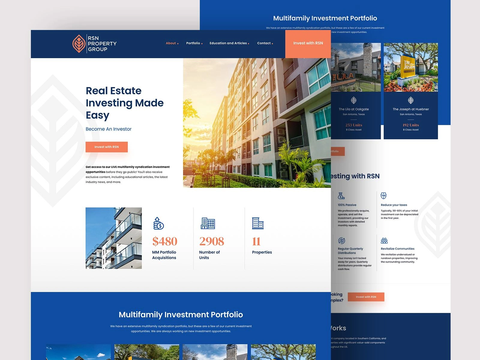 Website Design for Real Estate Investing Company