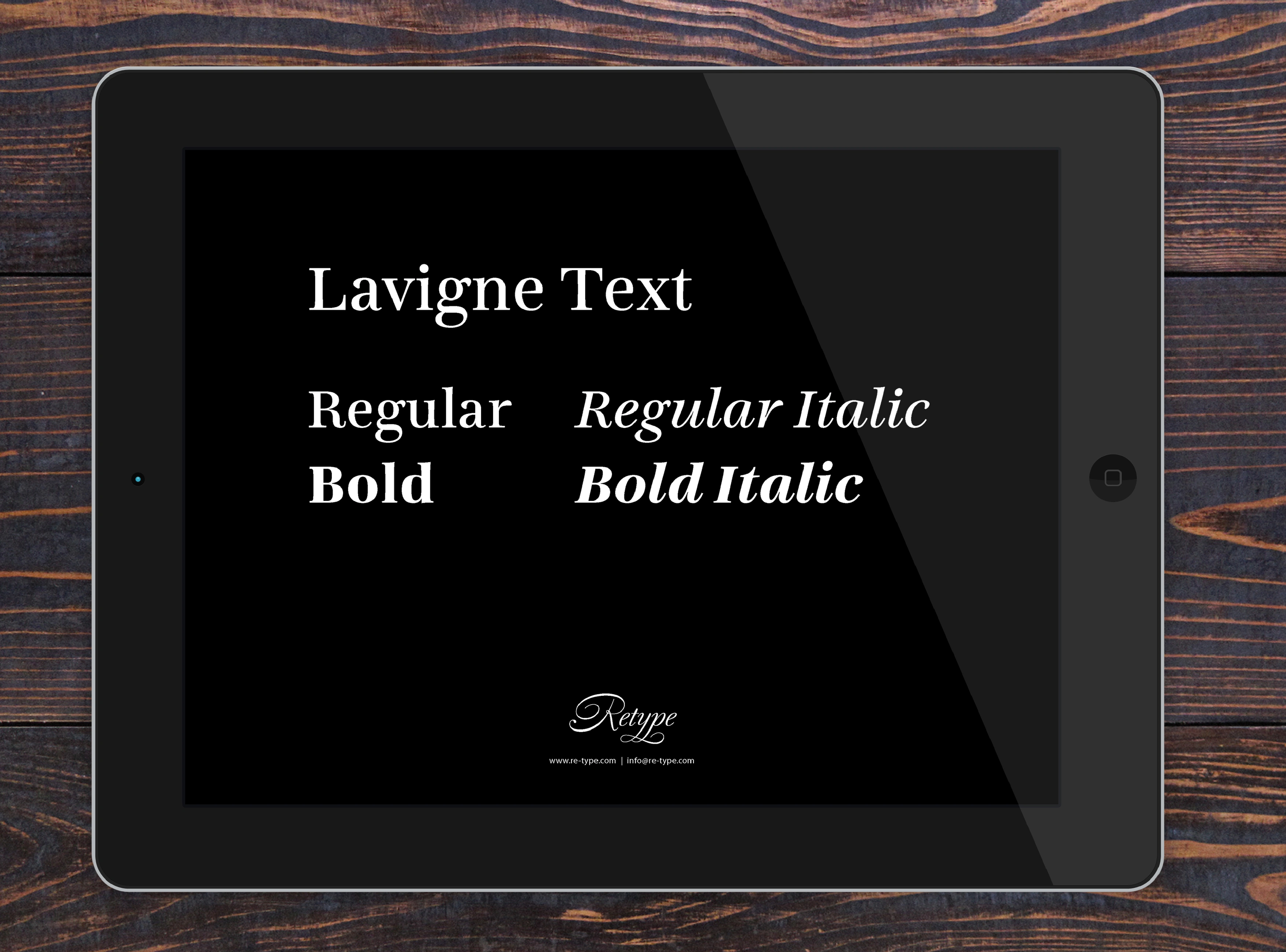 Lavigne Text by Retype Foundry