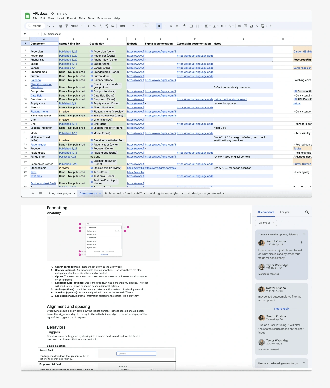 Progress tracking and live collaboration