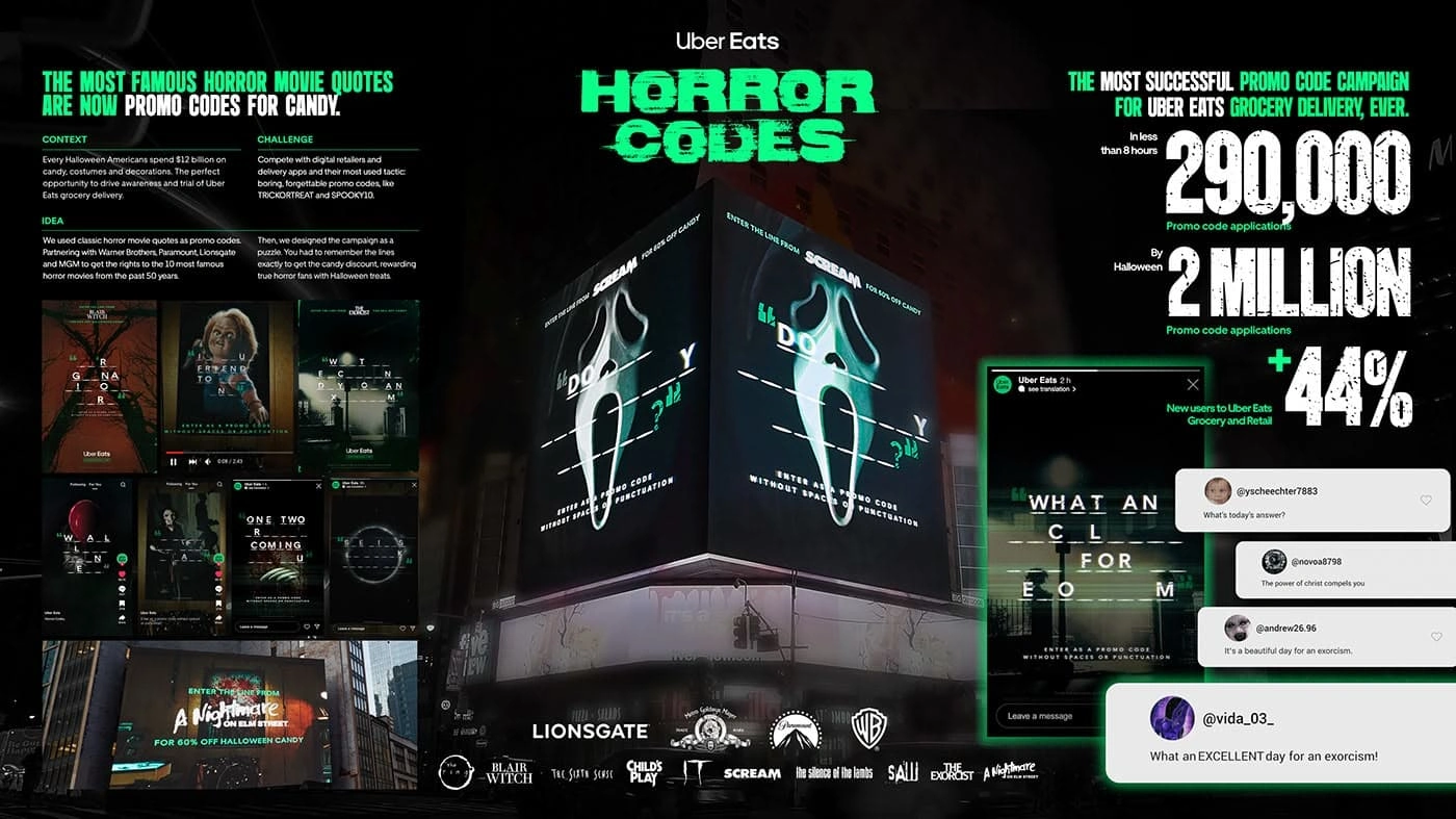 Uber Eats Horror Codes