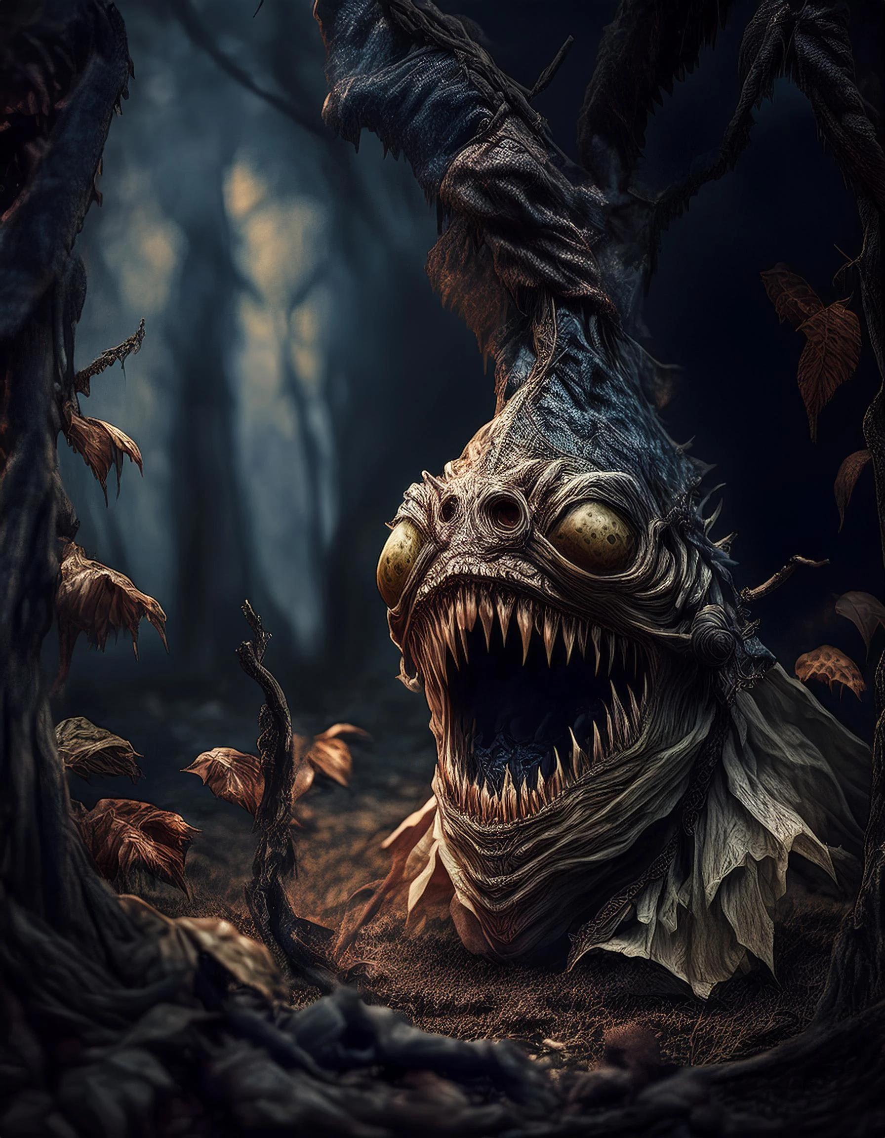 Creature from the dark woods