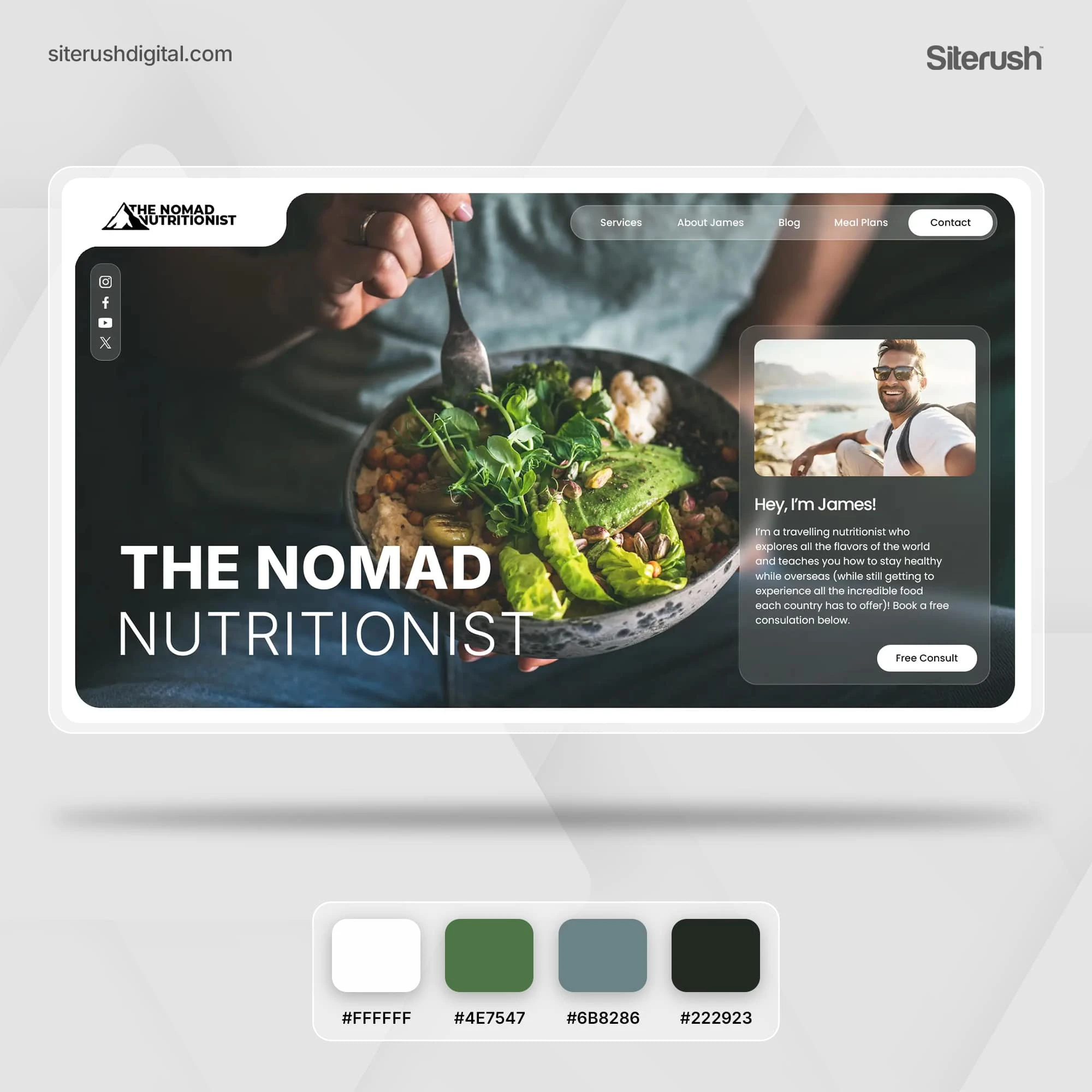 Nomad Nutritionist Homepage Banner