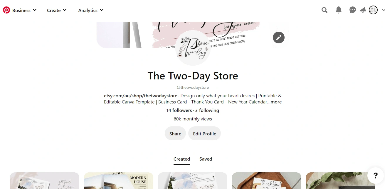  🎉 The Two-Day Store's Account 🎉