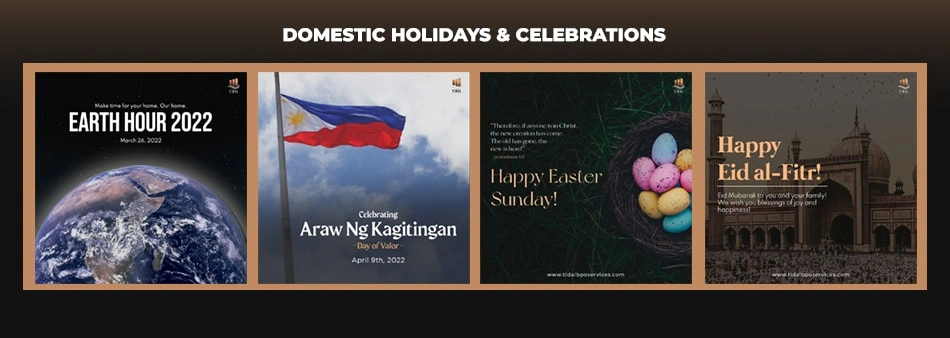 Posting during celebrations is part of the content strategy. The company follows the Philippine calendar, where they are based from.