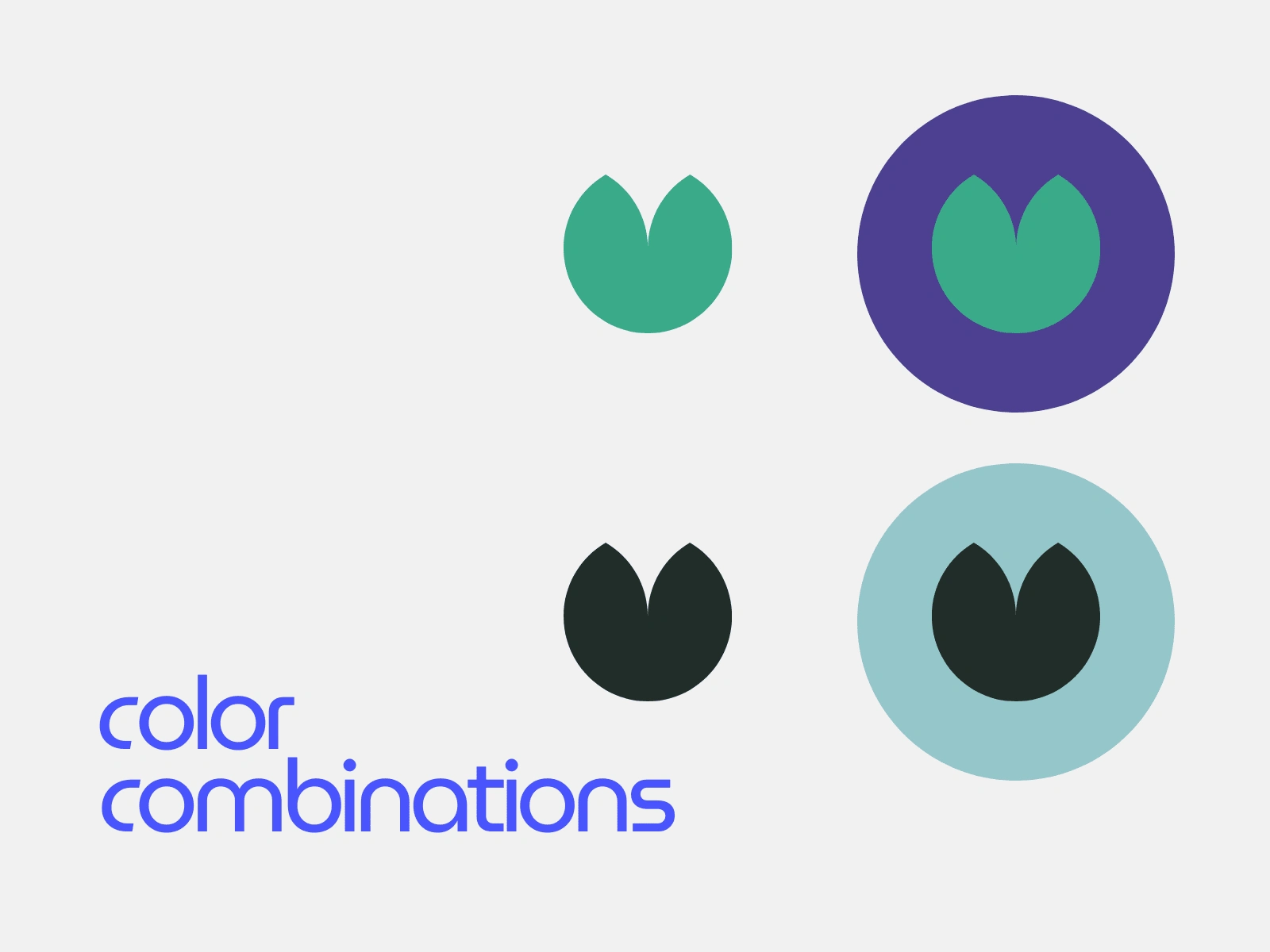 Color combinarions tested for contrast