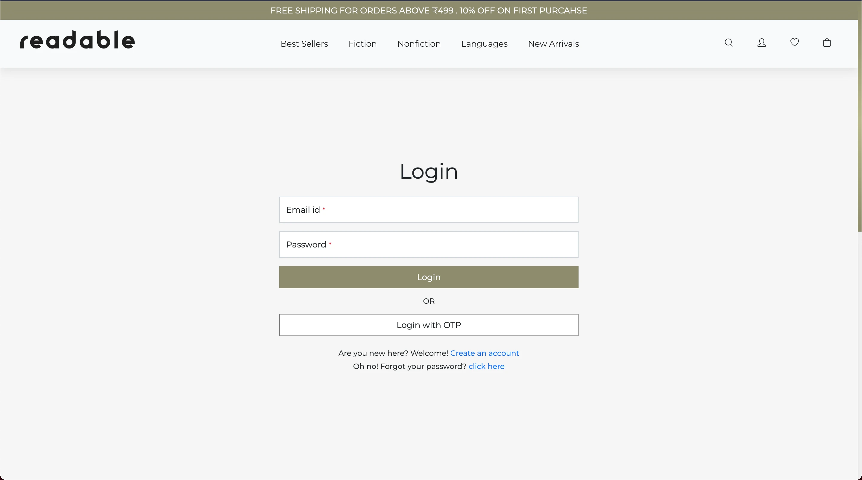 Login Page