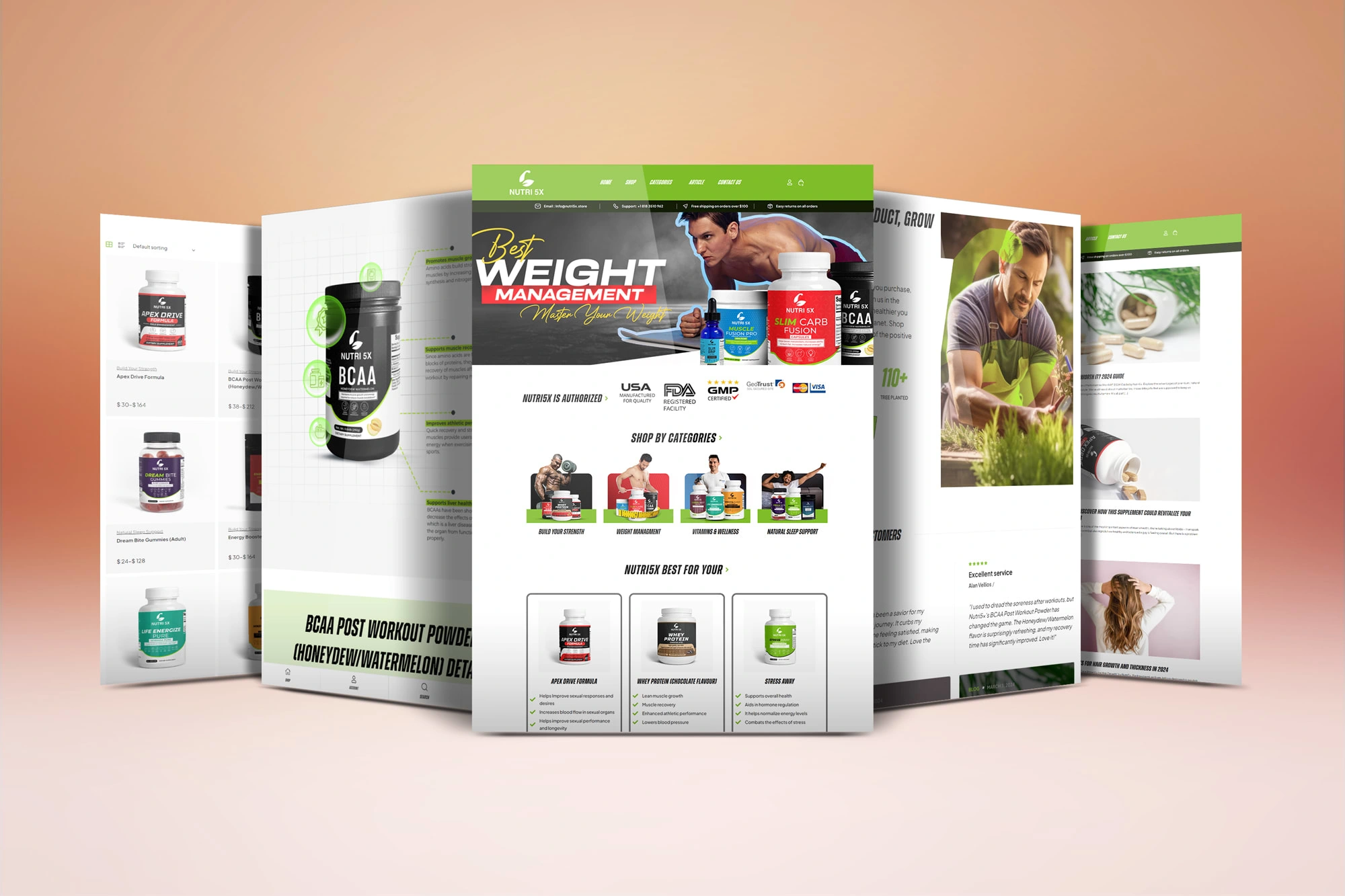 Nutrition e-commerce website