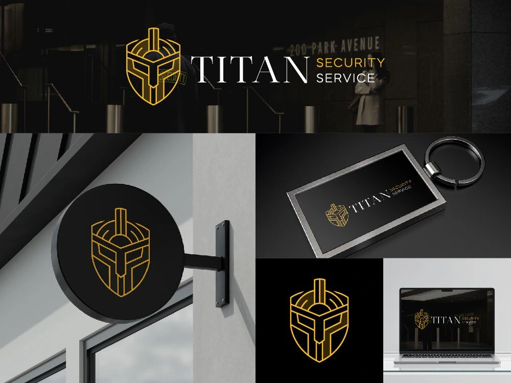 For Titan Security Service (T.S.S.), I have created a logo that embodies strength and security. The design features a shield or gladiator helmet, symbolizing protection and resilience. The logo uses a bold black and yellow color scheme to convey authority and visibility, ideal for a security company. The geometric style adds a modern touch, ensuring the logo is strong, clean, and professional, representing the reliable security services you offer to companies in need of protection.