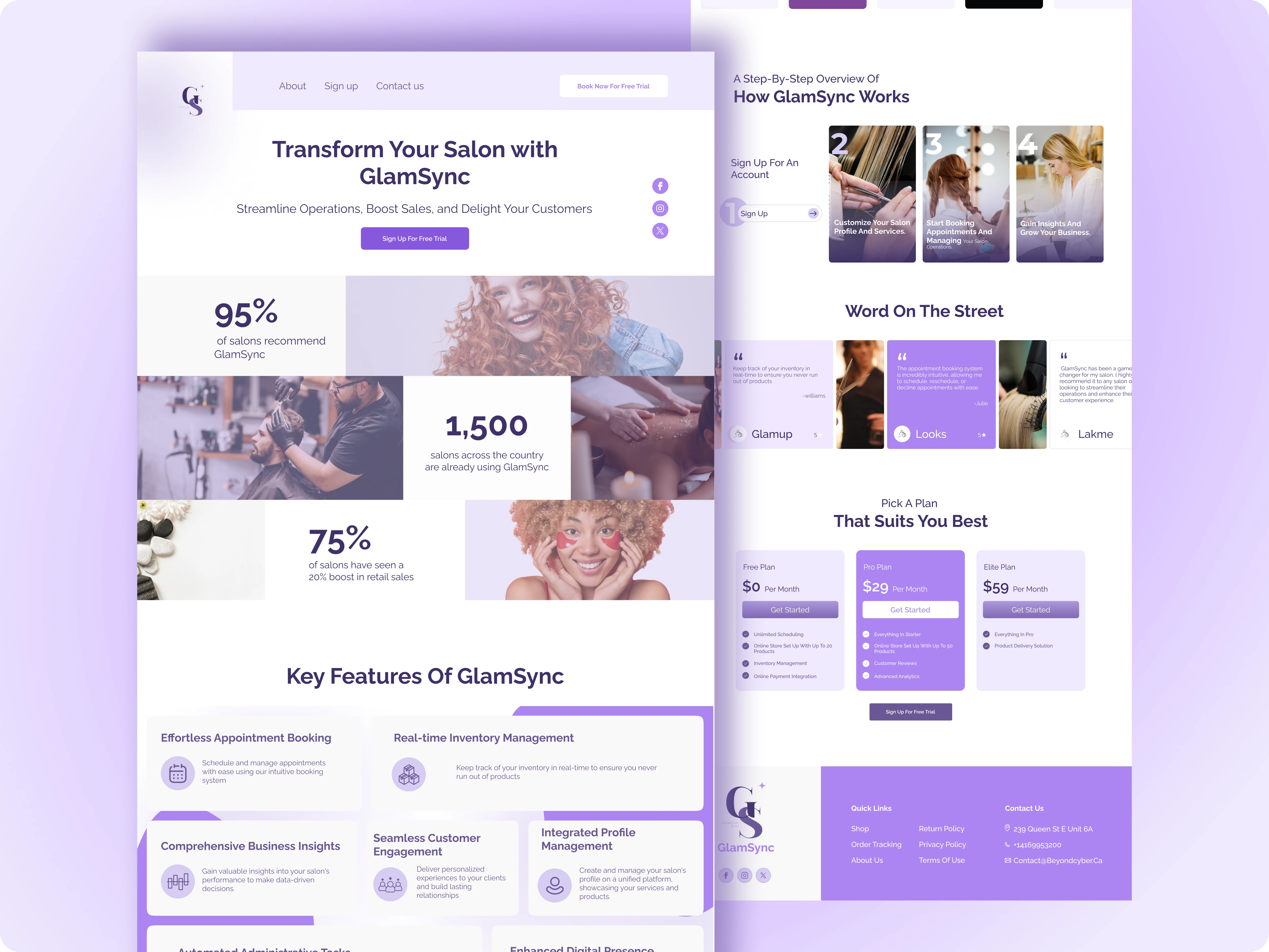 Landing page