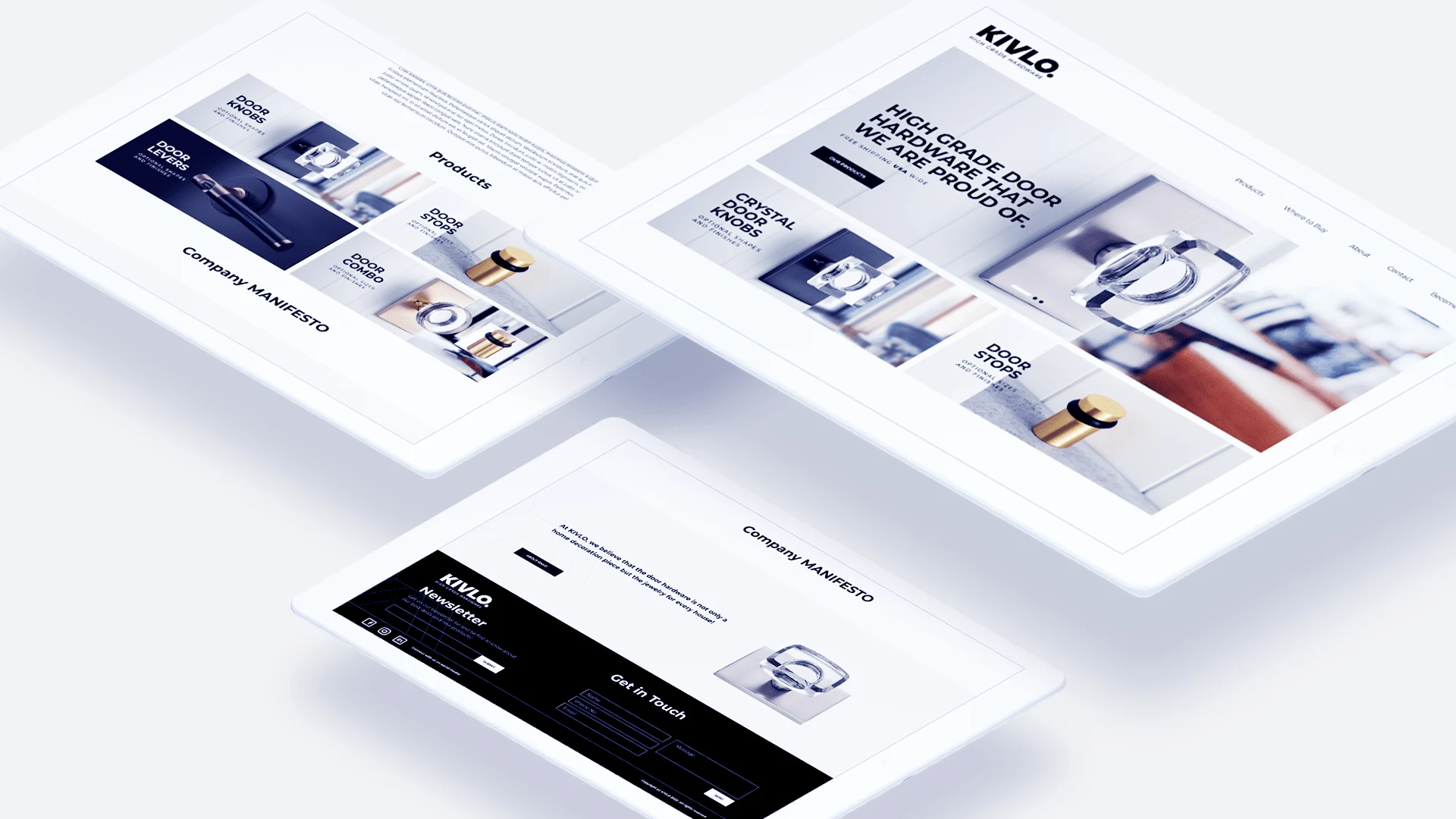 KIVLO. Web Pages Mockup