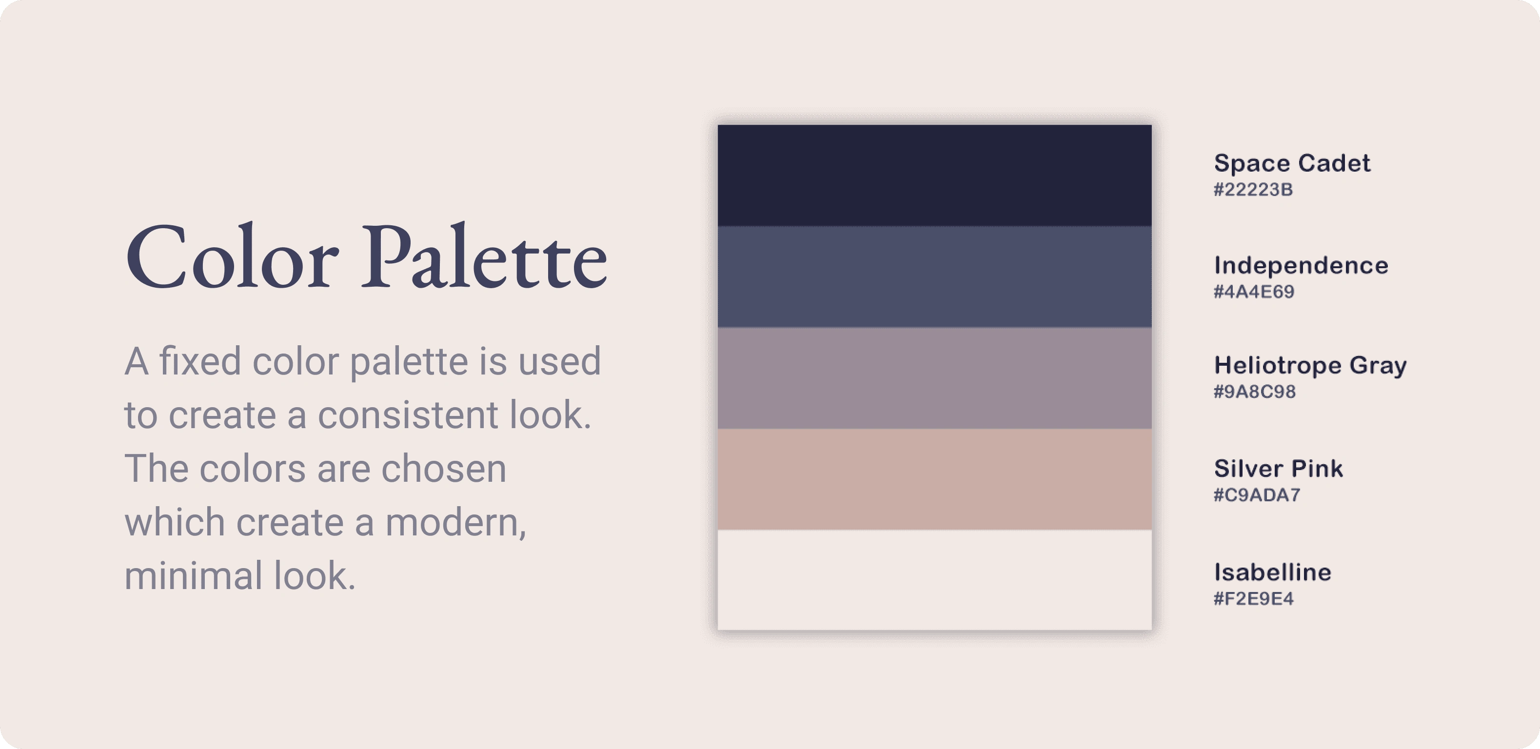 Color palette