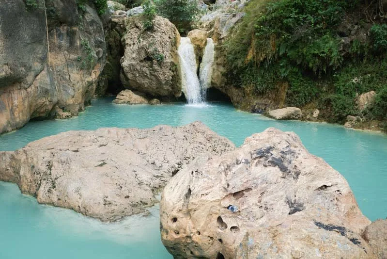 Travel photography by Nicole Lee | Hidden waterfall in Myanmar!