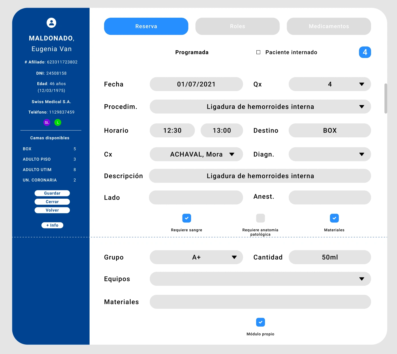 Patient profile