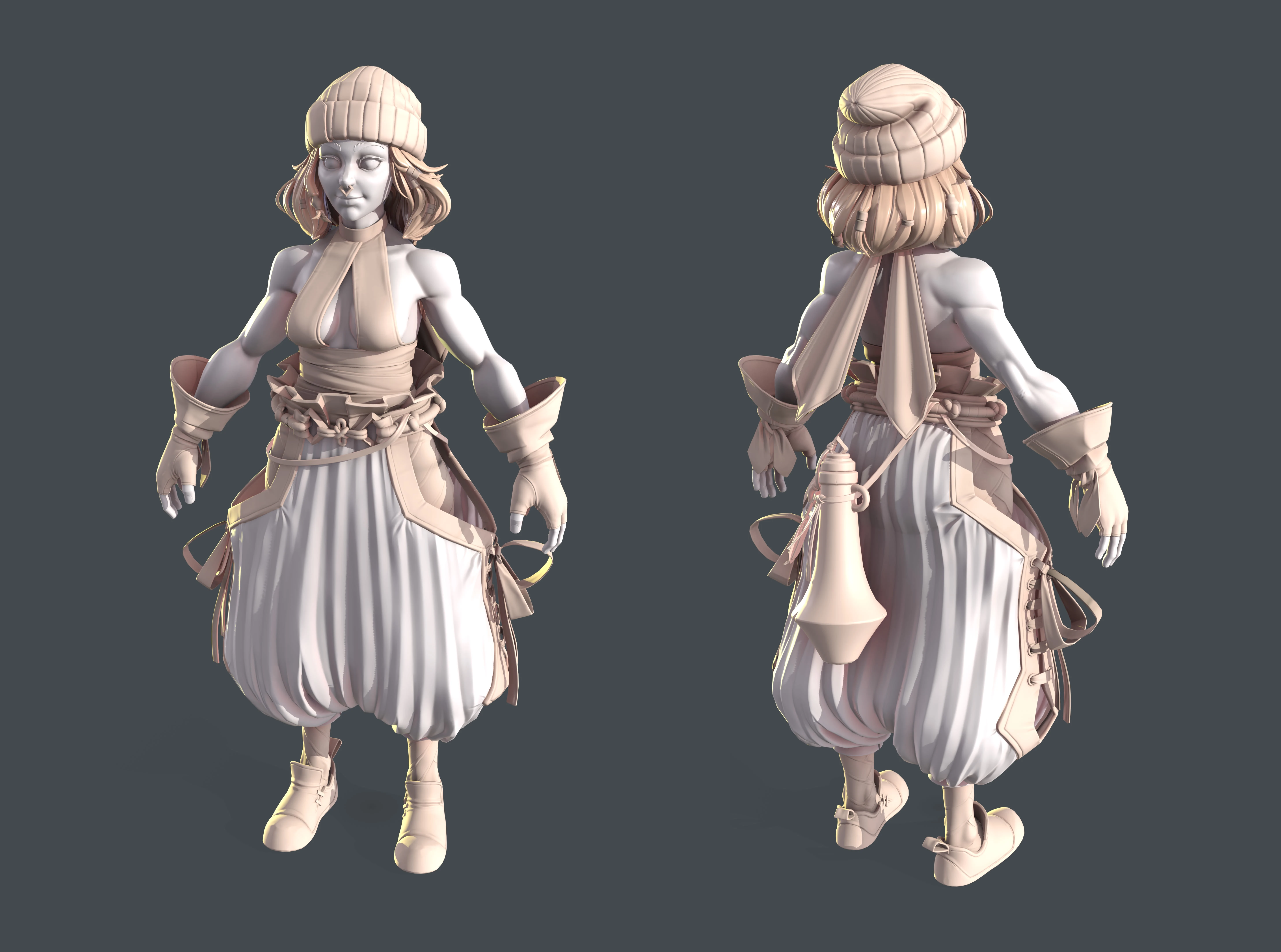 Full Body Render in Marmoset 4