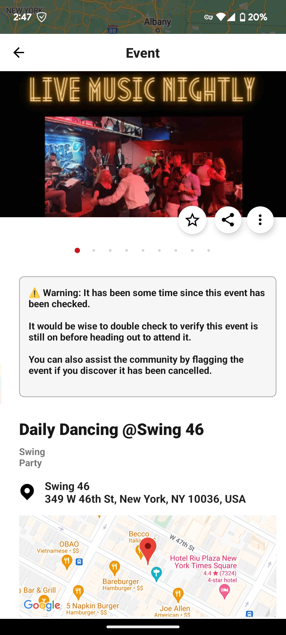 Dance Event Details