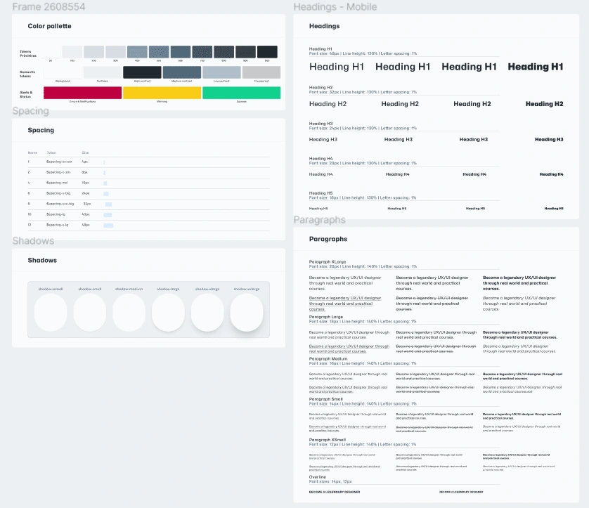 Design system foundations