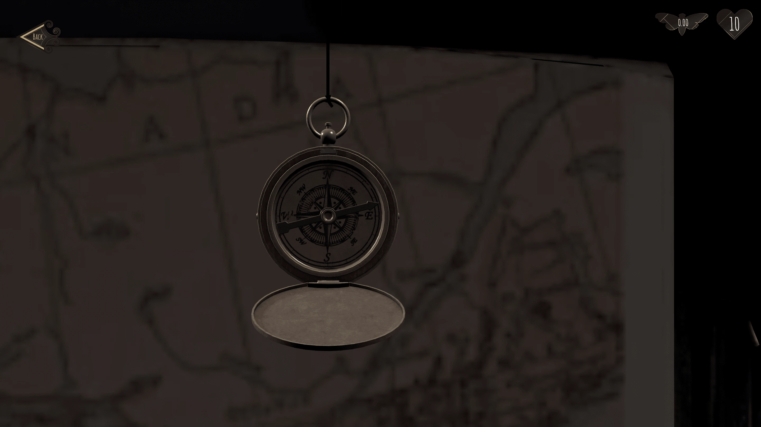 Users could spin the Compass for a chance to discover the location of buried treasure.