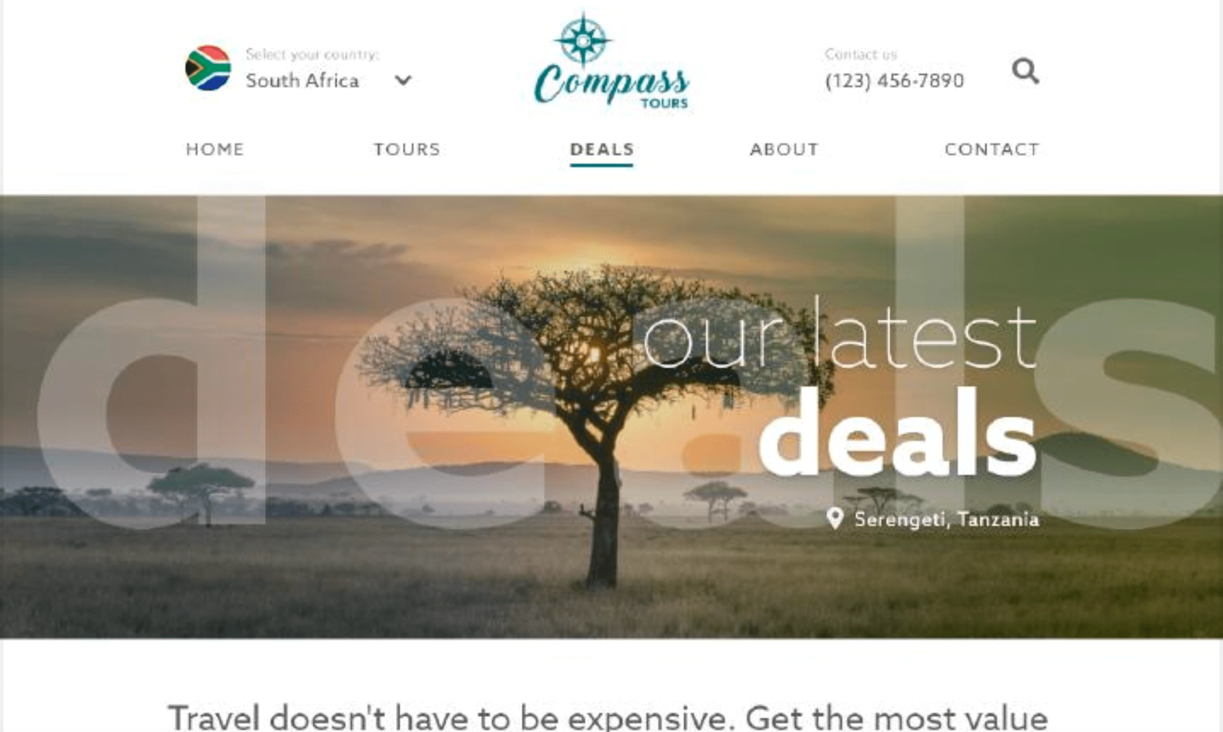 "Deals" page