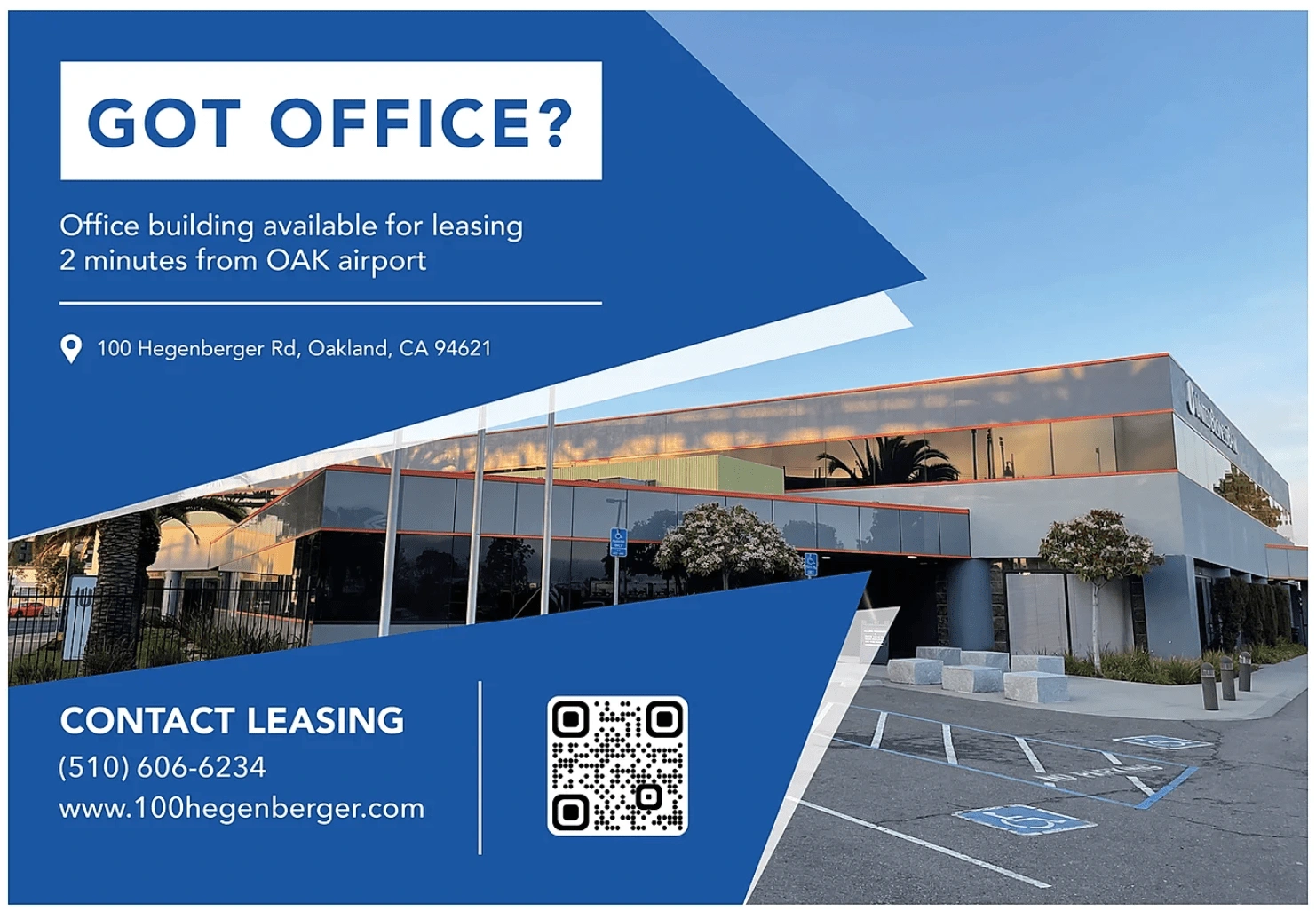 Designed a banner design for an office leasing advertisement