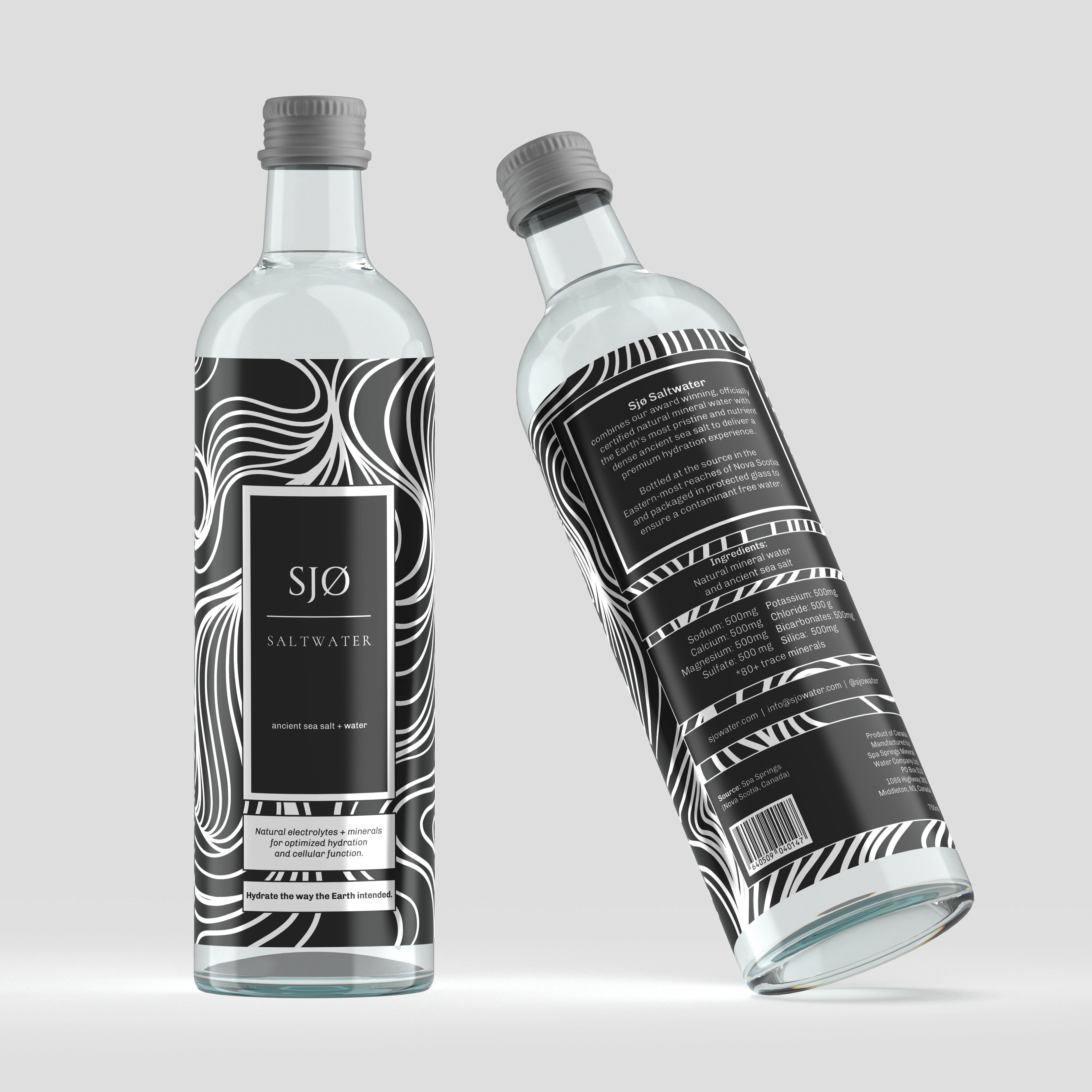 SJO Water Logo and Packaging Design