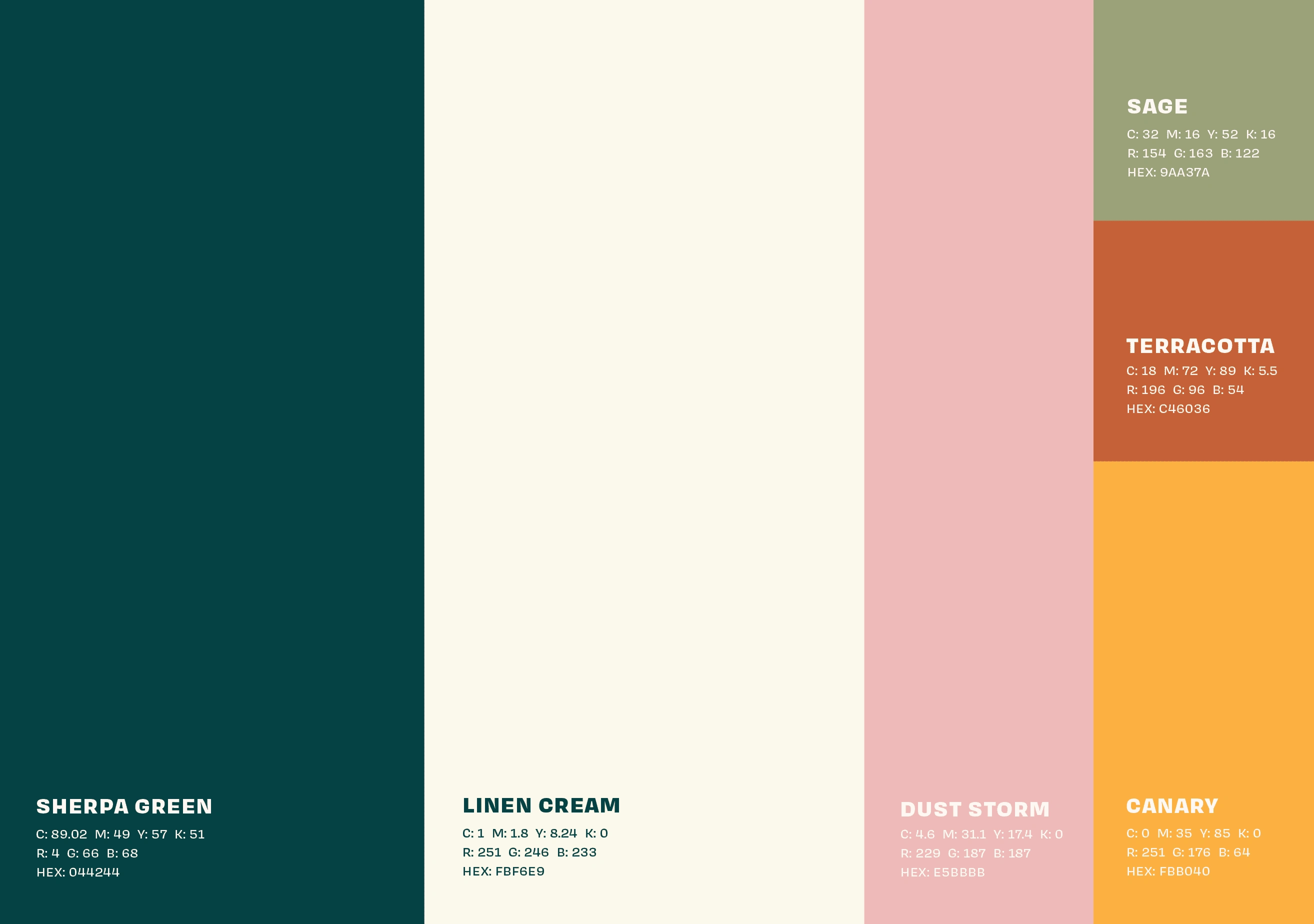 Logo Design & Brand Identity Design - brand colour palette