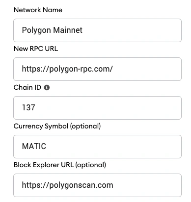 The Polygon custom network data, as seen on .