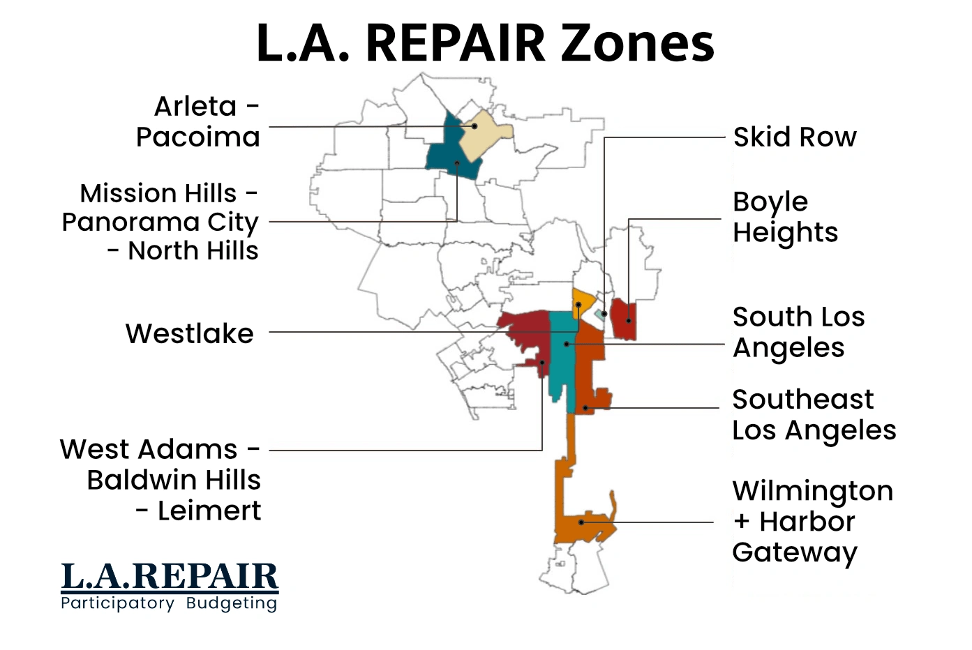 LA Repair Participatory Budgeting Maps