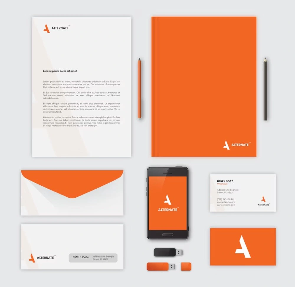 Alternate - Logo & Corporate Stationery Design