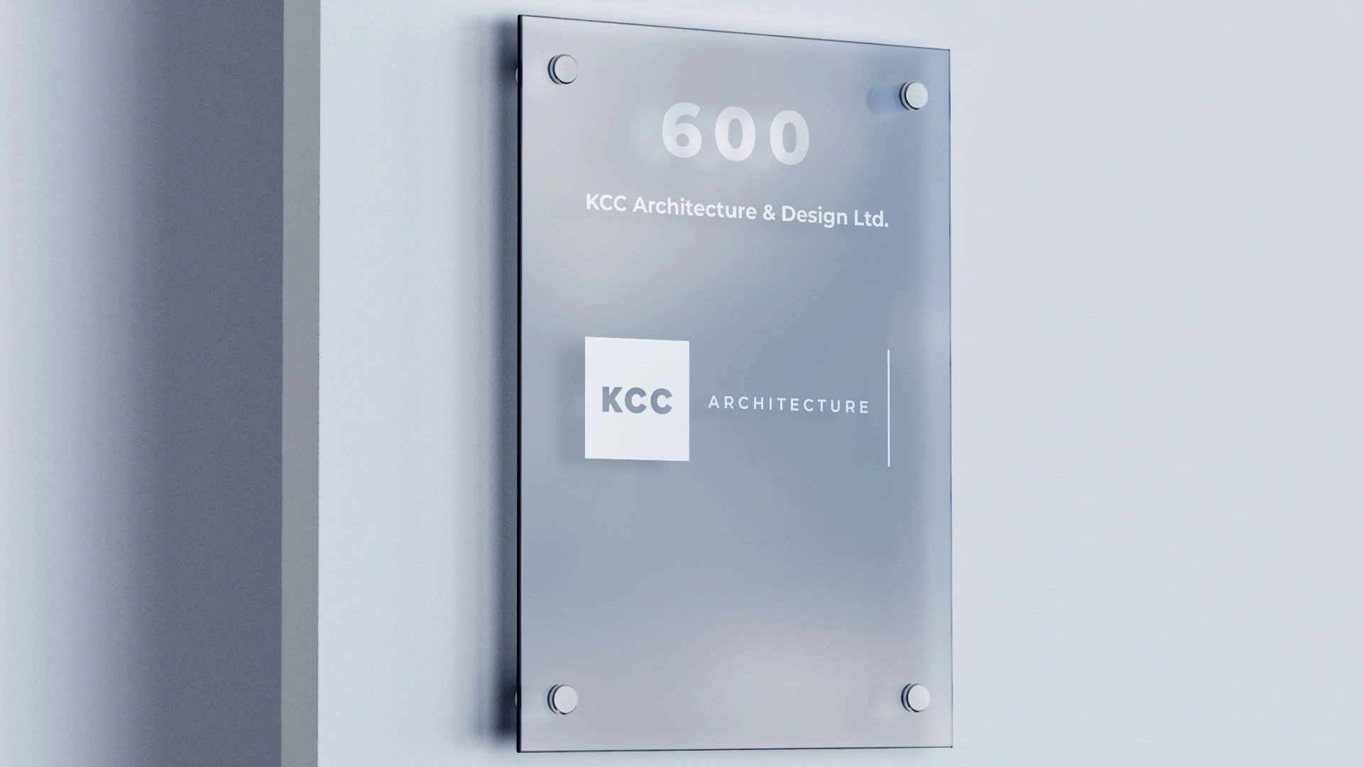 Signage design for KCC Architecture