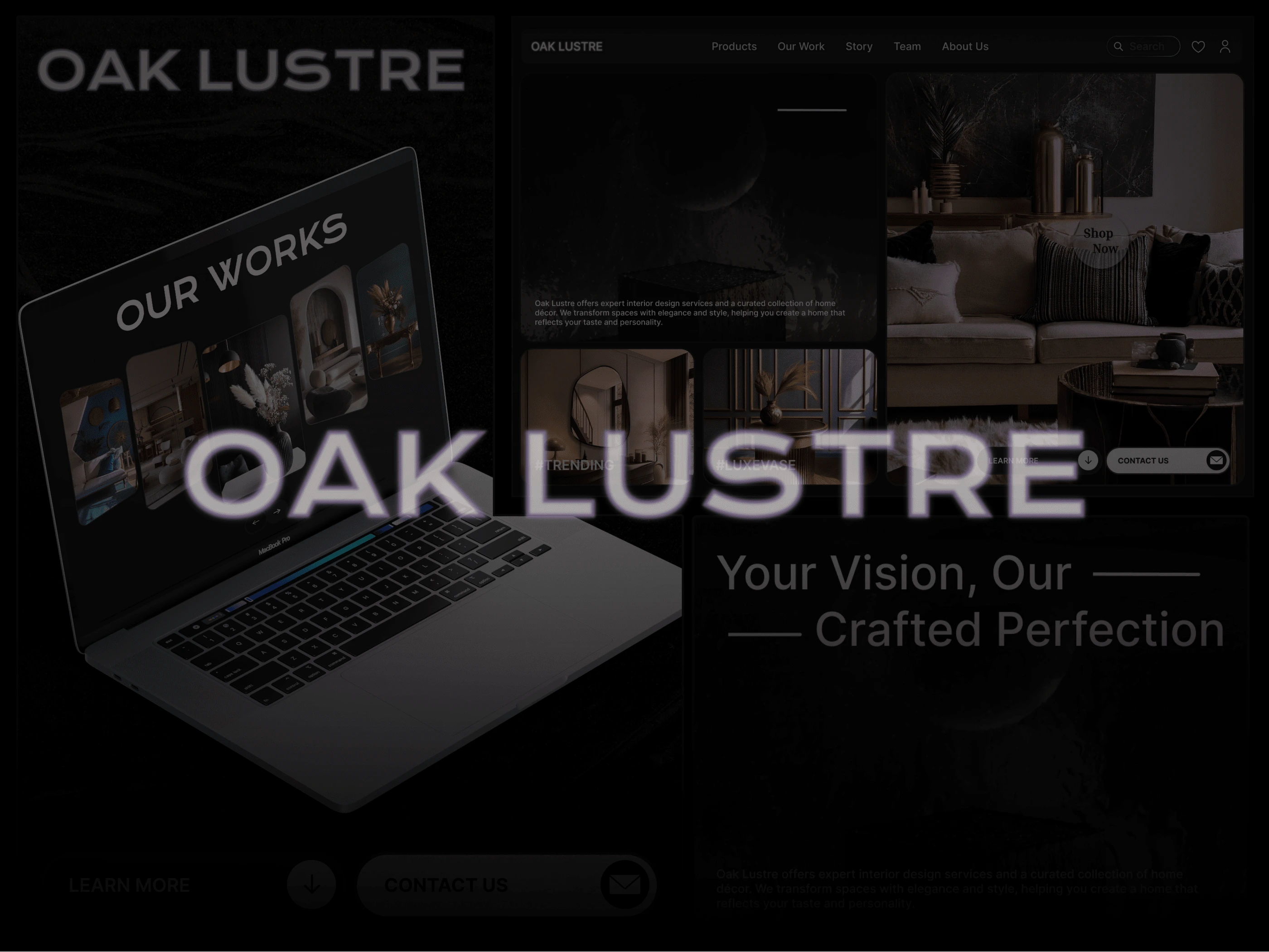 Oak Lustre: A glimpse into luxurious design and timeless elegance.