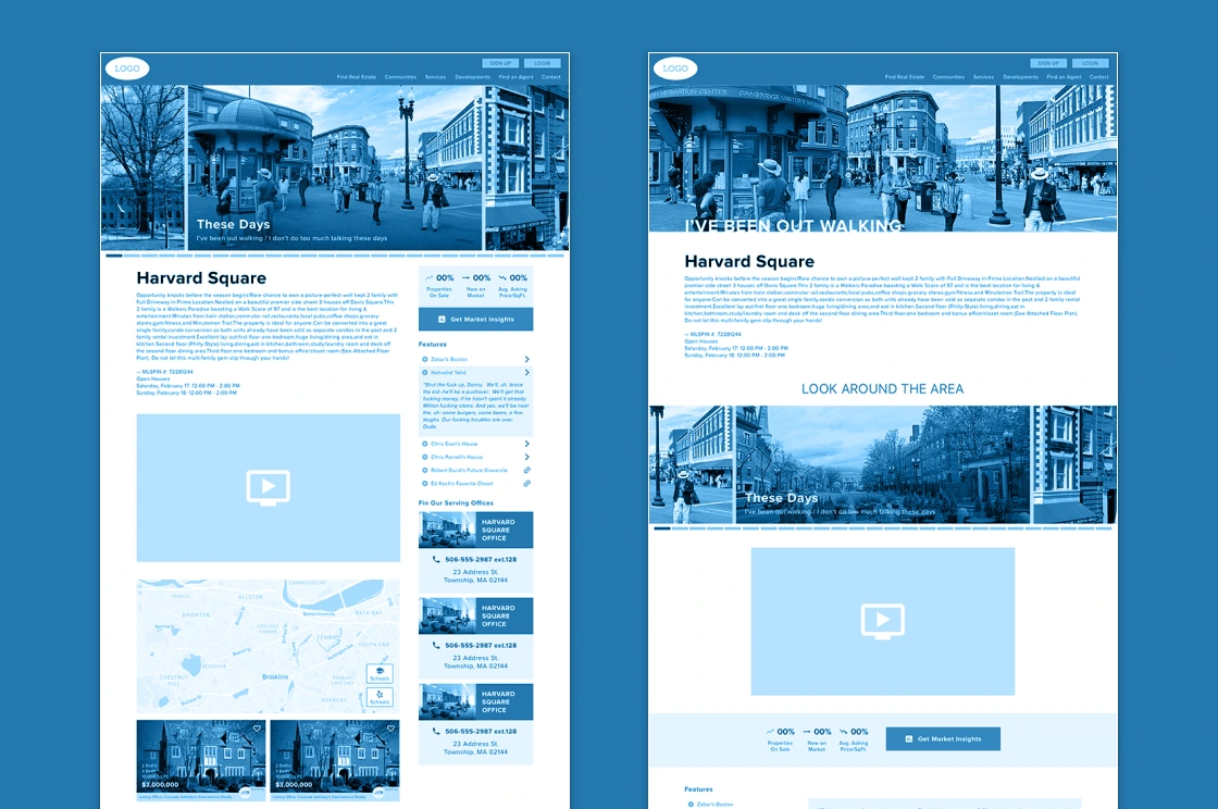 Area Details Templates