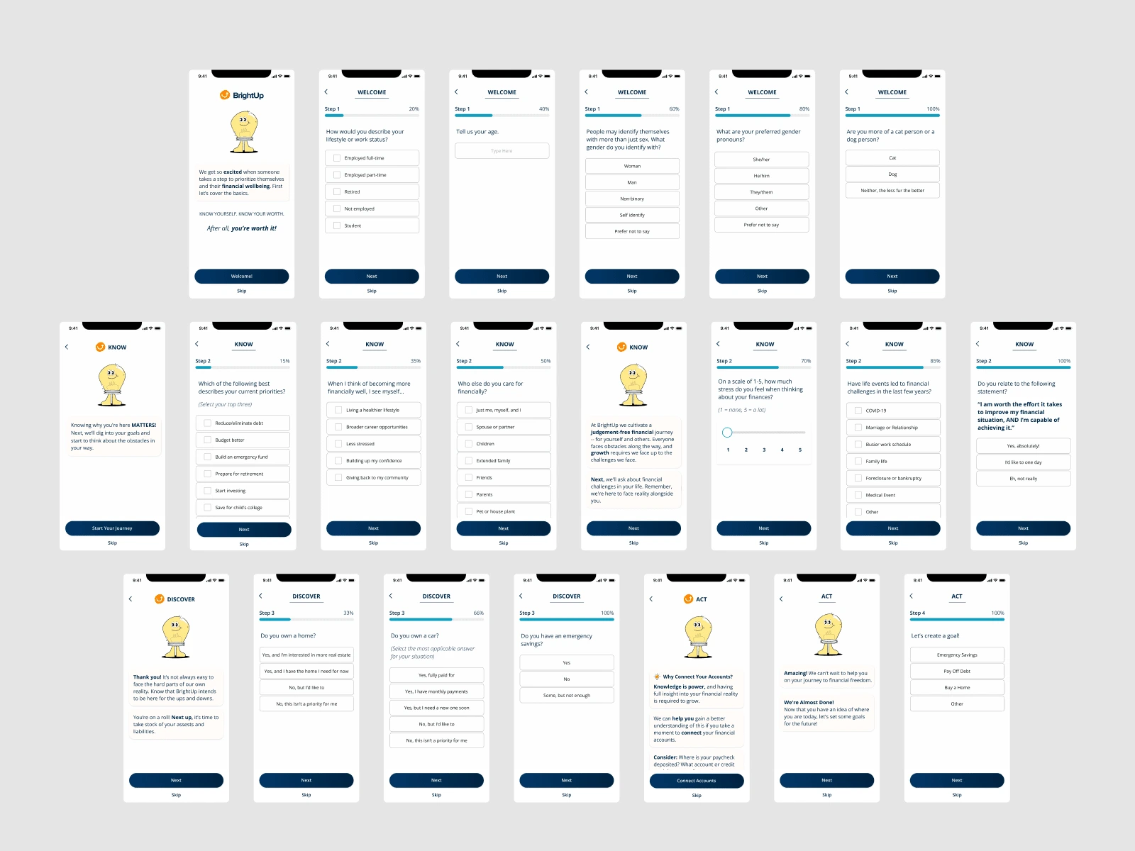 Onboarding Screens