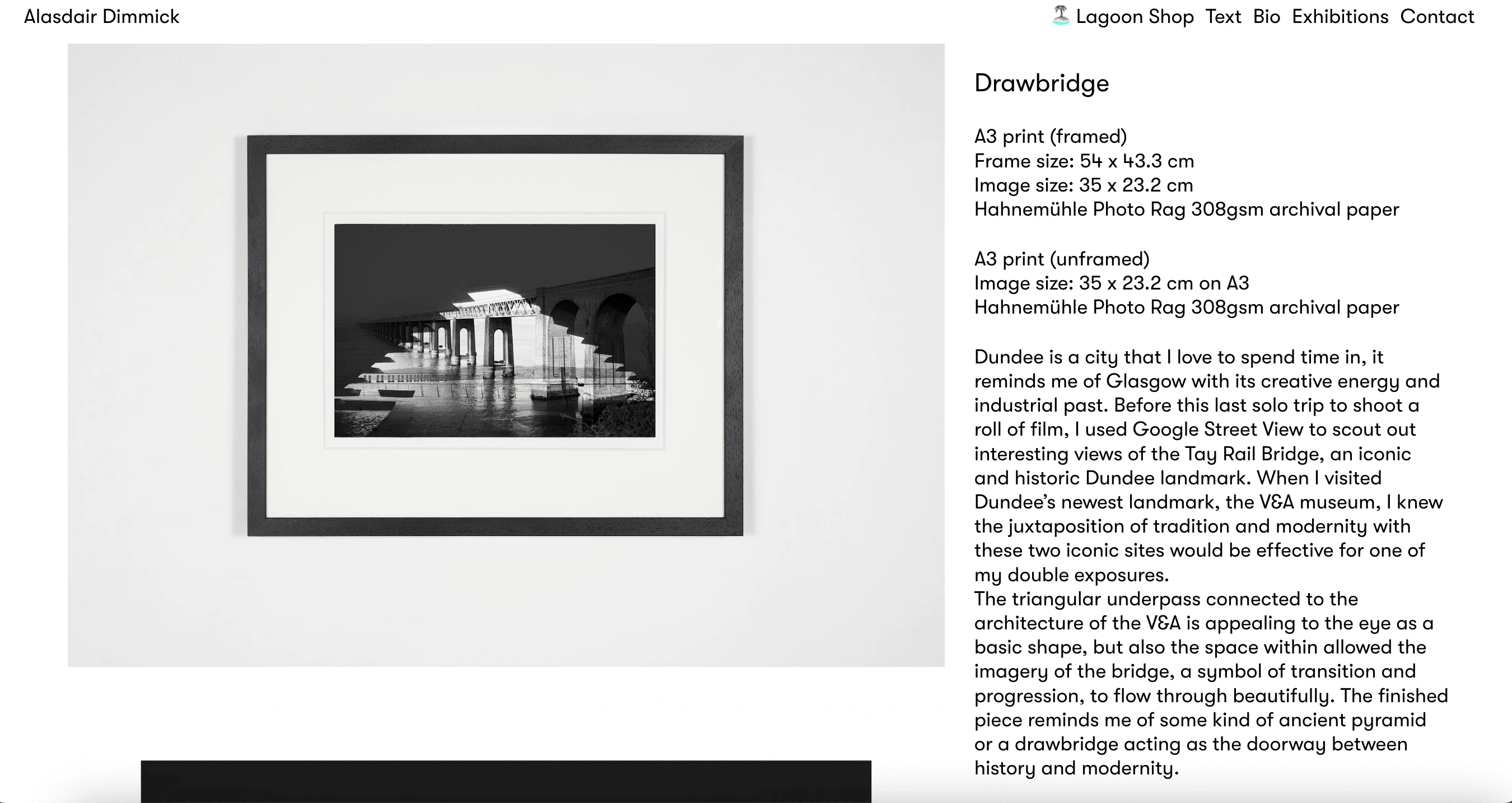 Description for Aladair's piece 'Drawbridge'