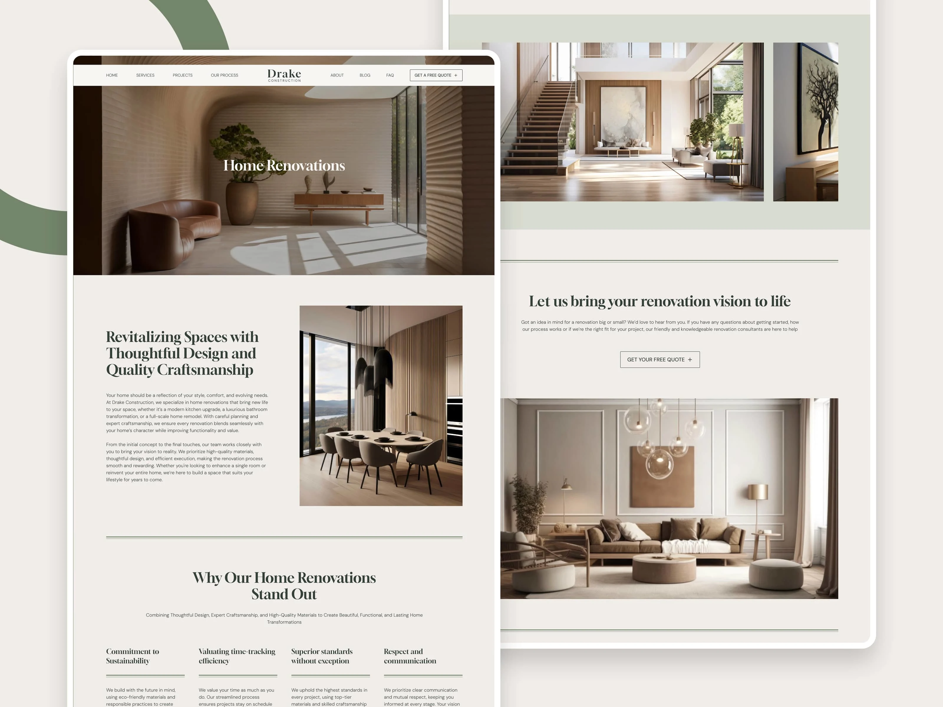 Drake Elegant Construction Framer Template by Mihai Moldovan