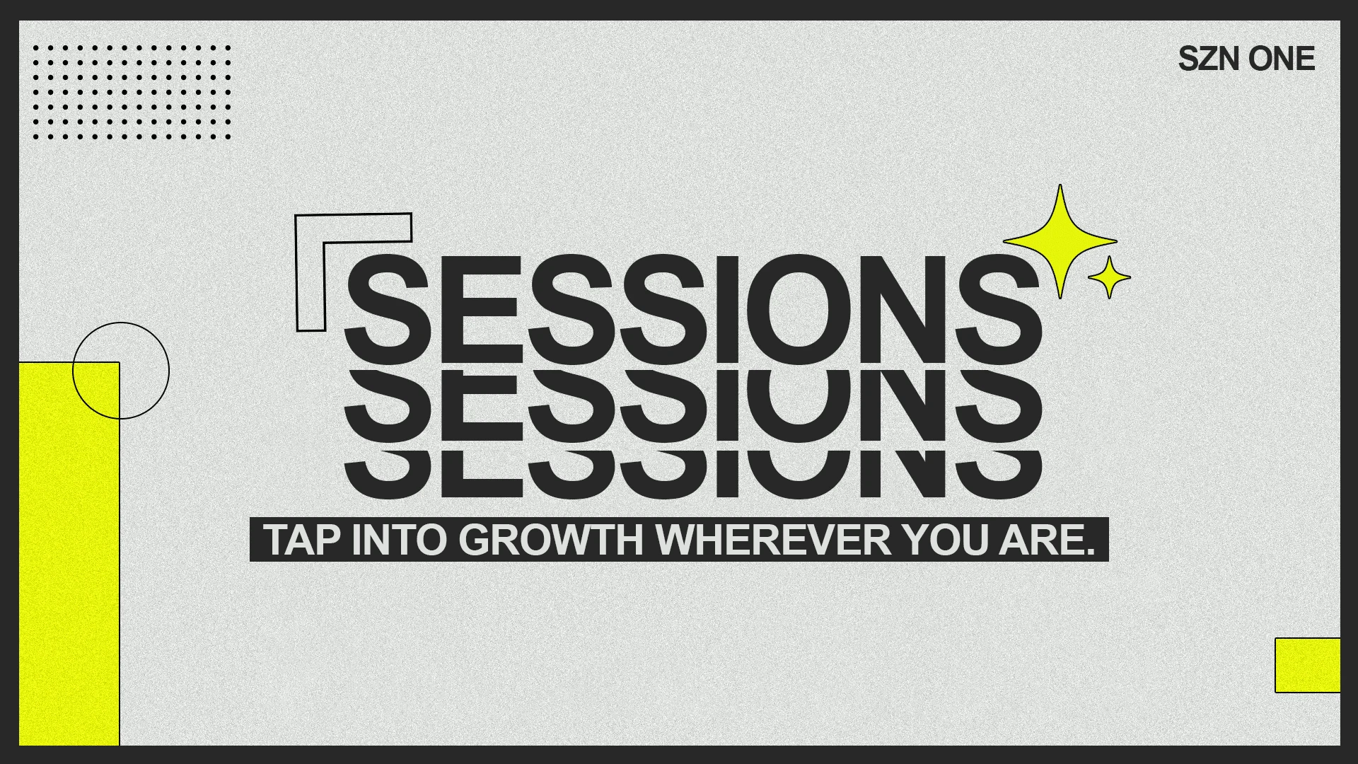 Sessions Main Title Branding | Designed by Ashley Corbin