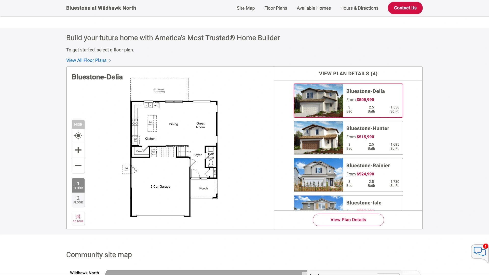 Showing third-party floor plan integrations.