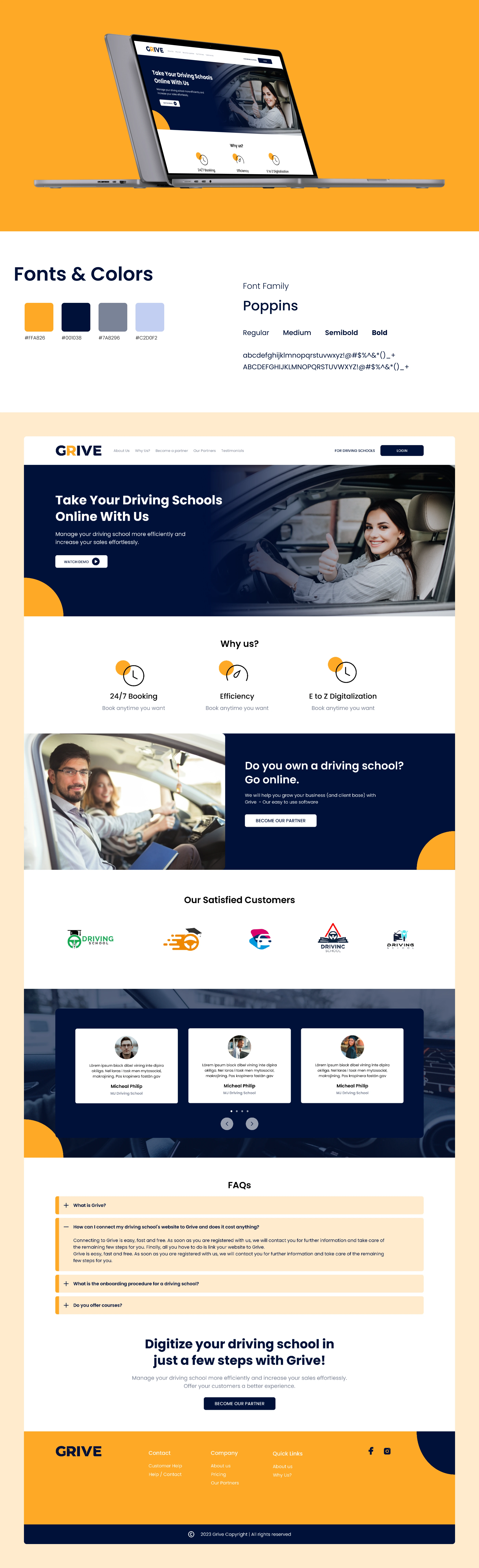 Grive Landing Page - Detailed View