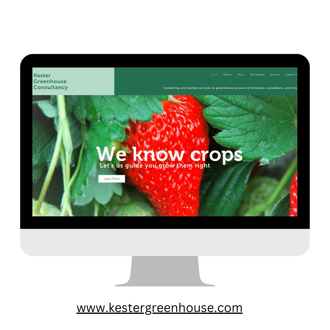 Website Design for an Greenhouse Consultant