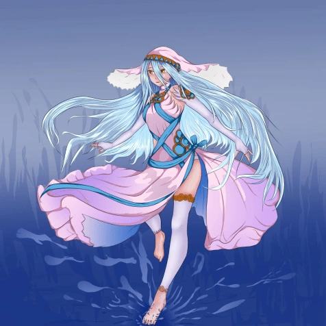 Concept of Azura from Fire Emblem