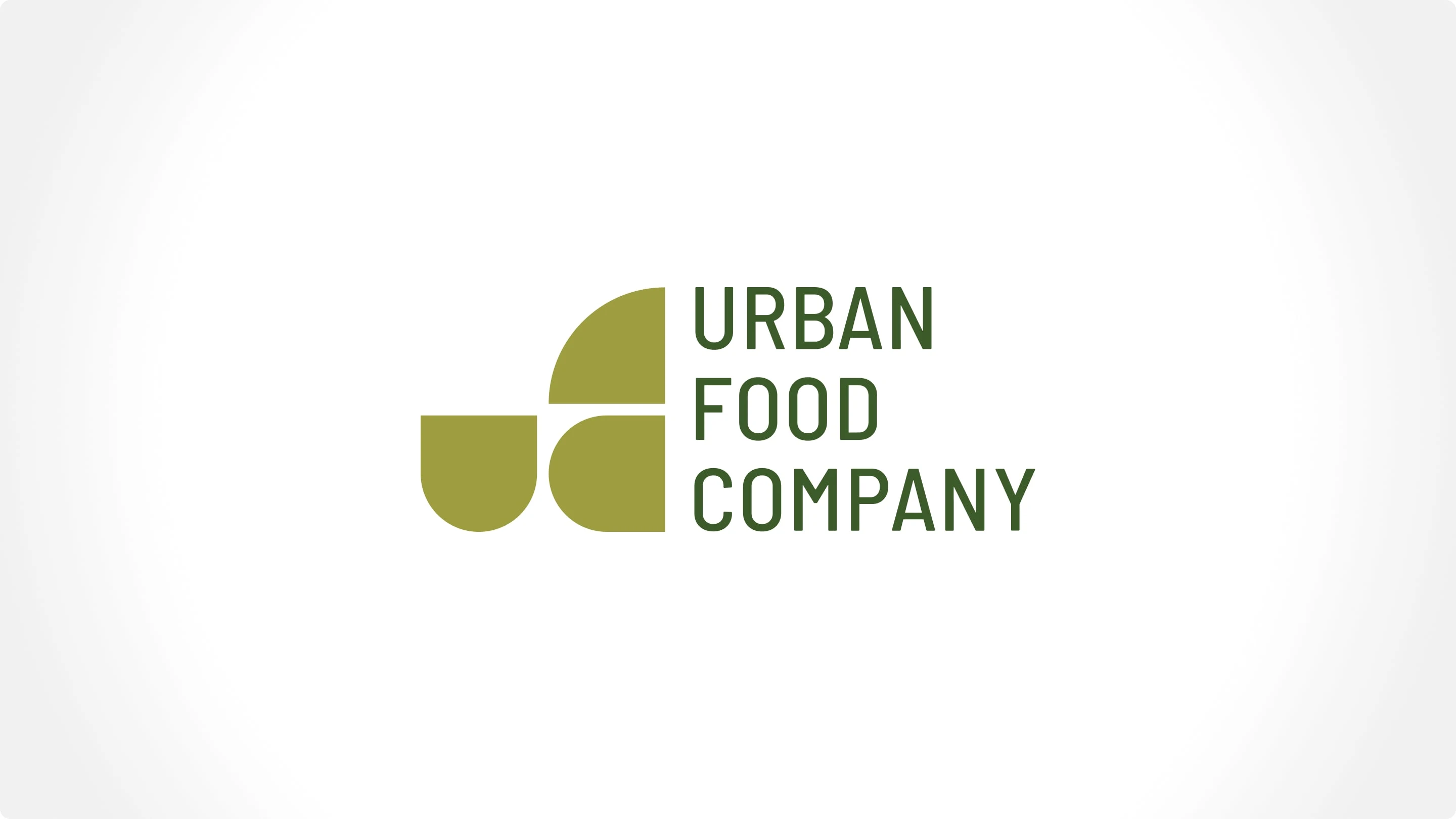 Urban Food Company Logo Identity