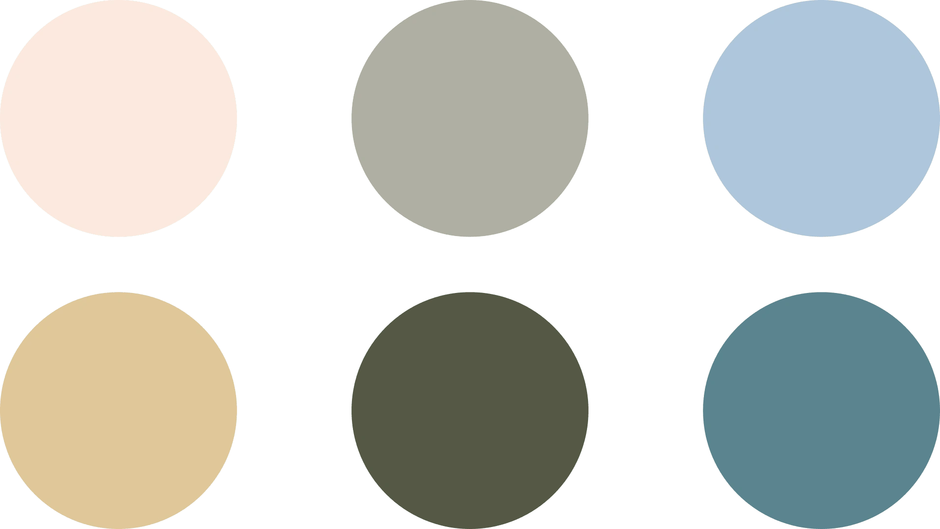 Color Palette for Lacrimola using diffrent colors, to show that vintage can be more than nudes shades.