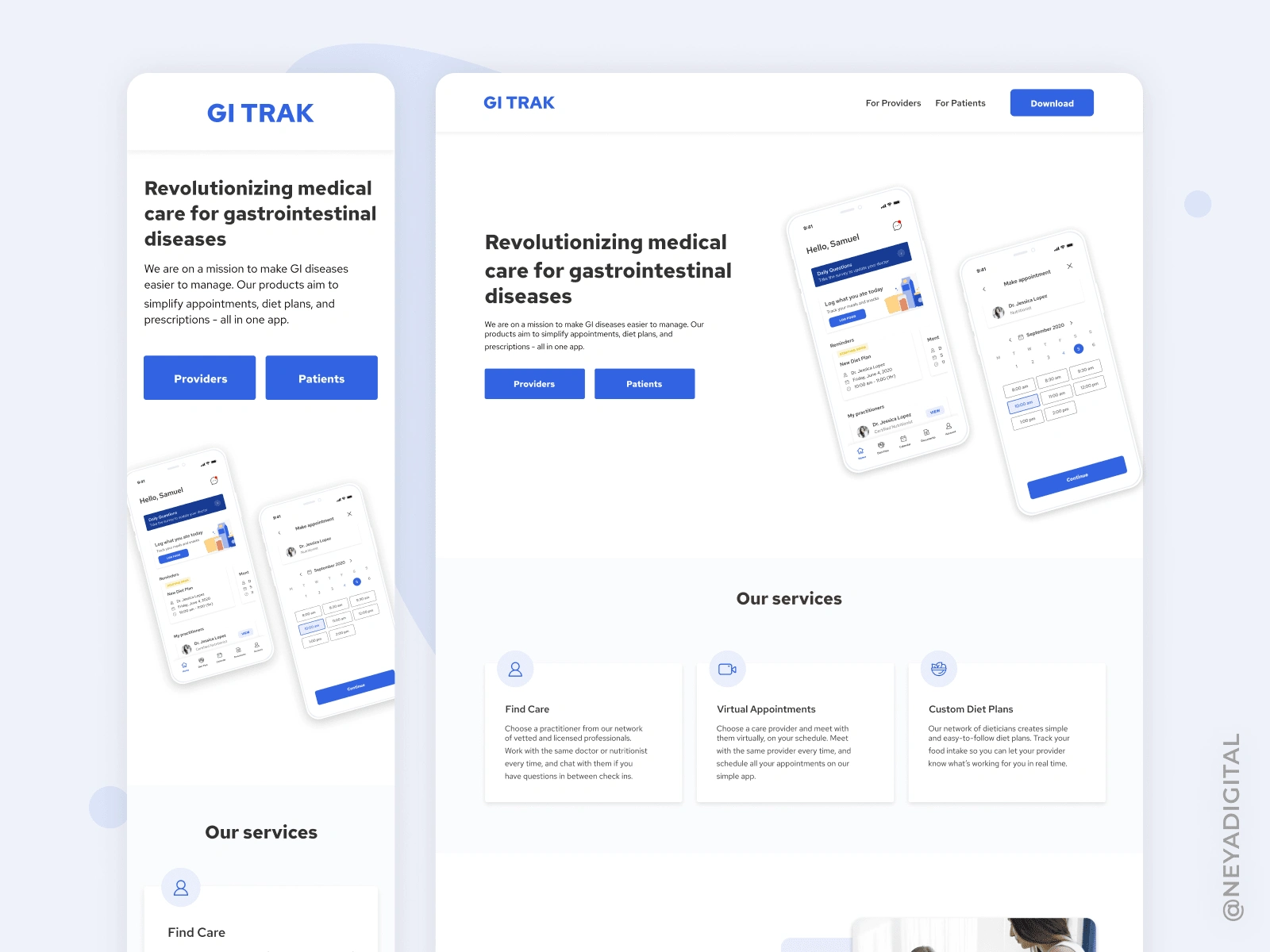 Landing page