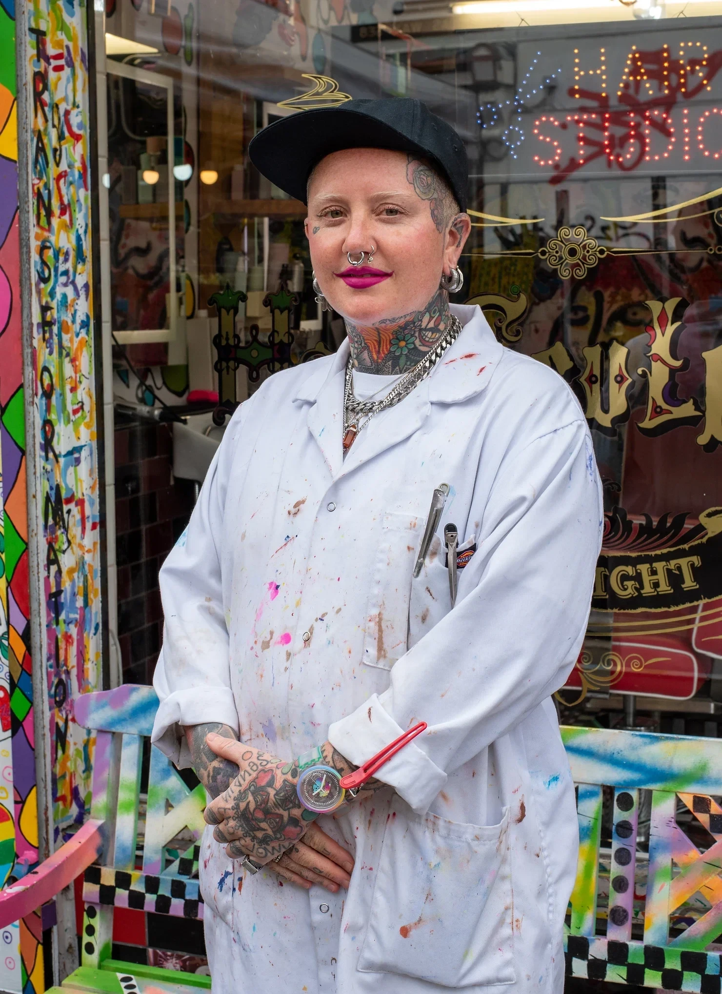 Tutti, the owner of the salon, photo by Alex Cimpeanu