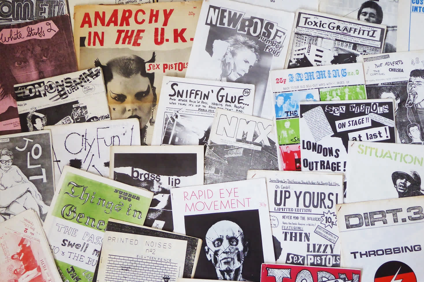 Inspiration: DIY aesthetics. 1970s fanzines by Jake from Manchester, UK - CC BY 2.0, https://commons.wikimedia.org/w/index.php?curid=42975981