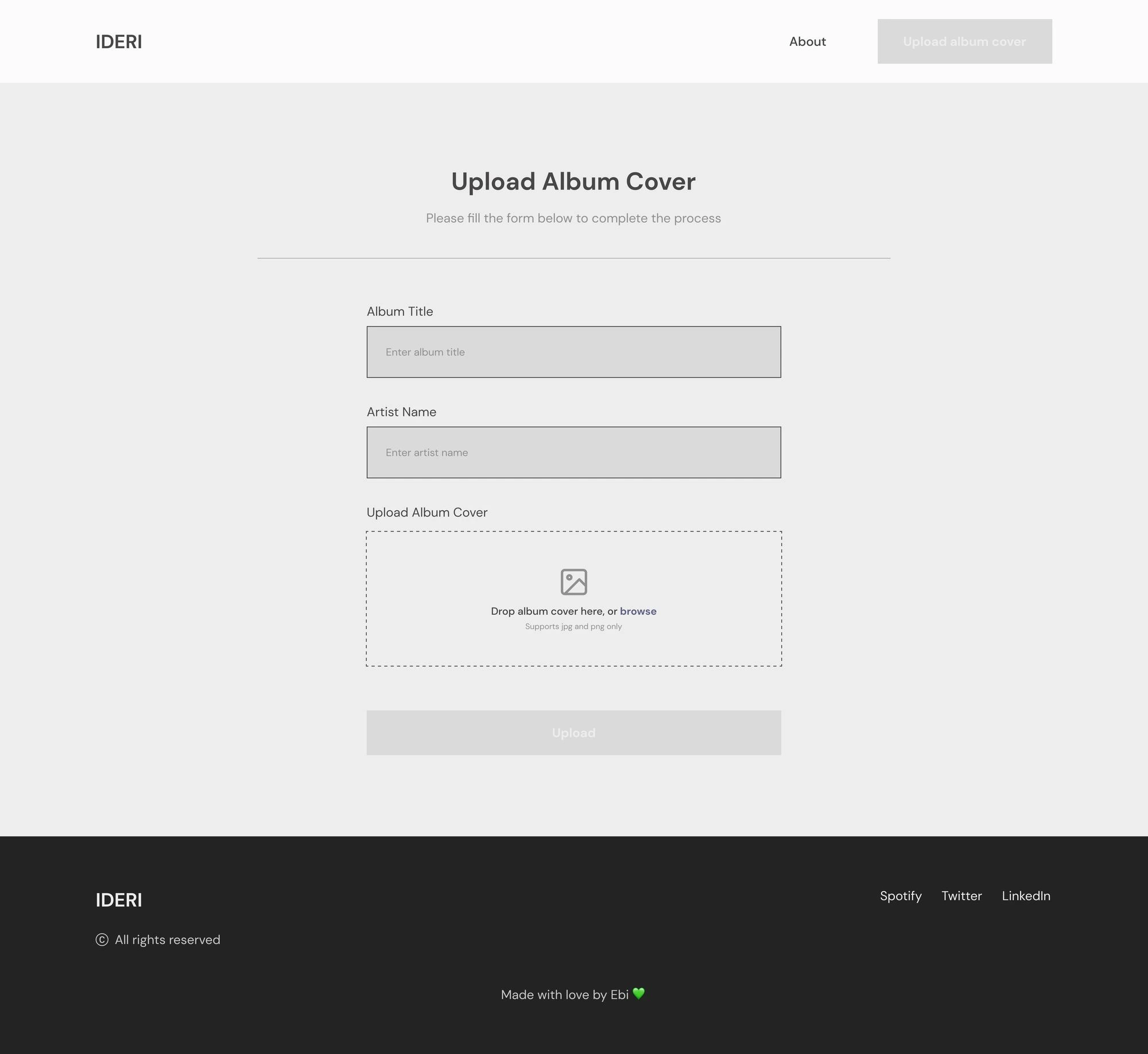 Upload Album Covers