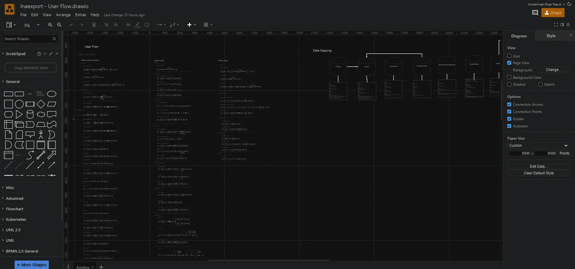 Flowchart creation with draw.io