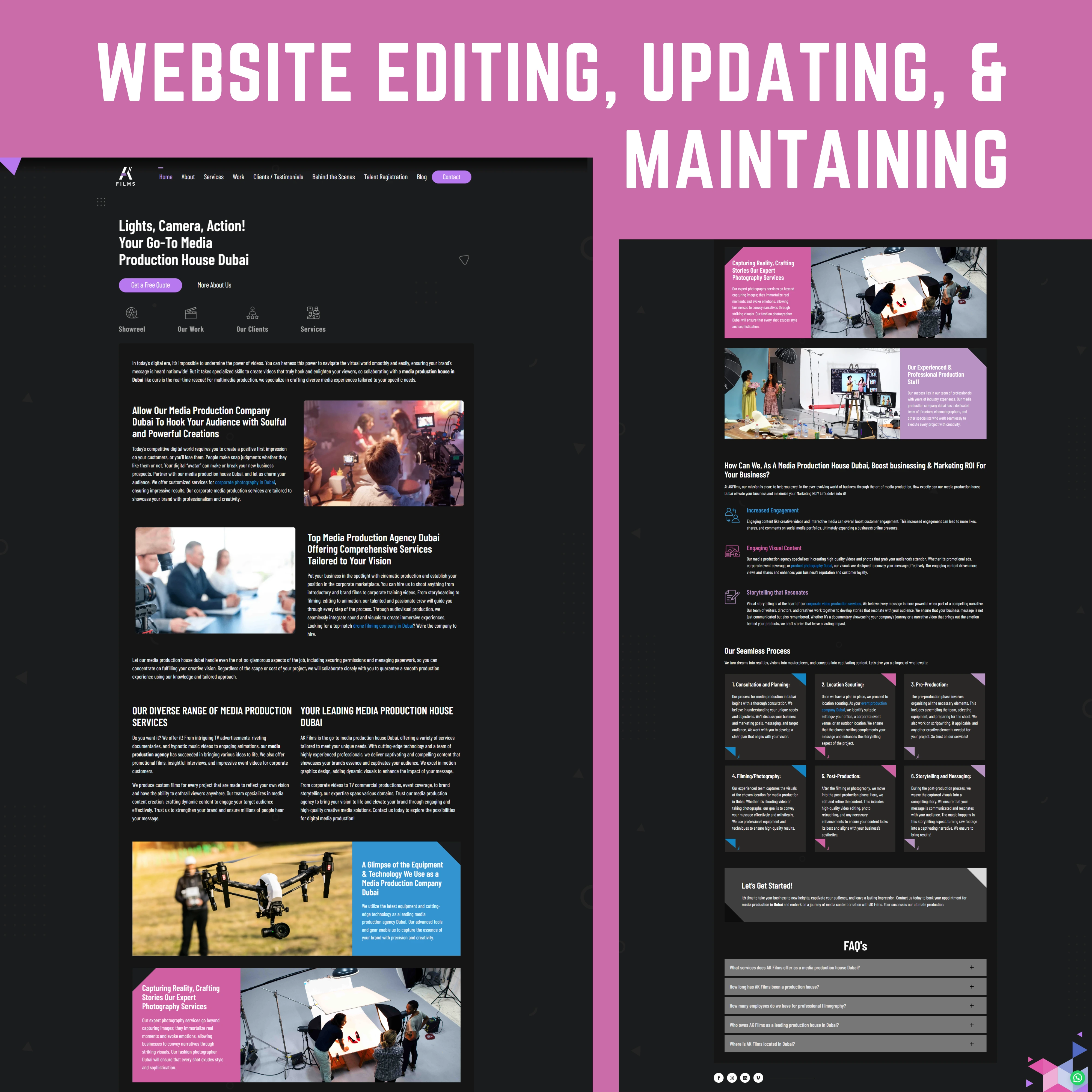 WordPress Website Editing, Updating, and Maintaining