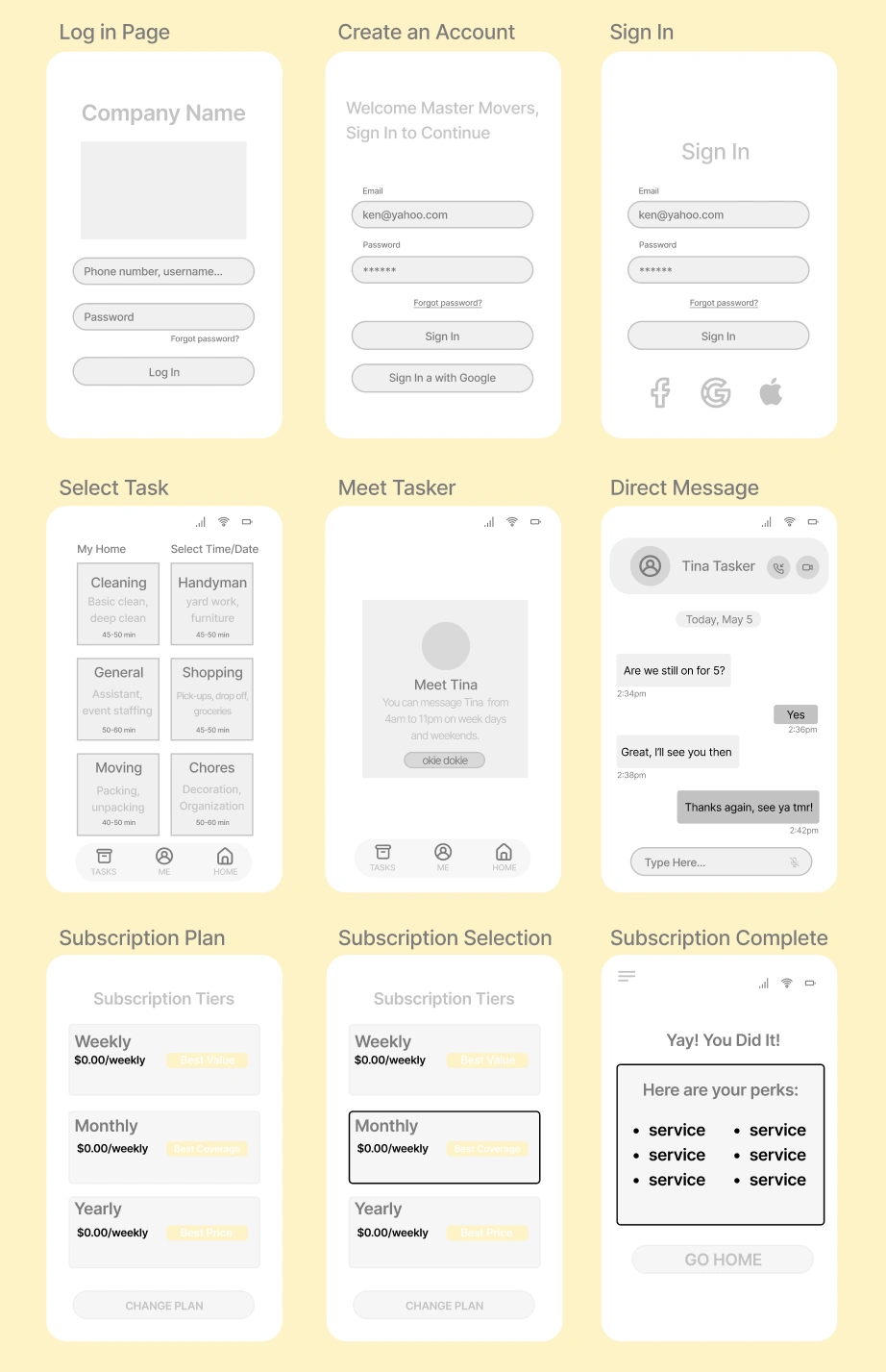 I was able to iterate on these wireframes and strategically craft them to emphasize primary user requirements and functionalities that occurred during the research phase.