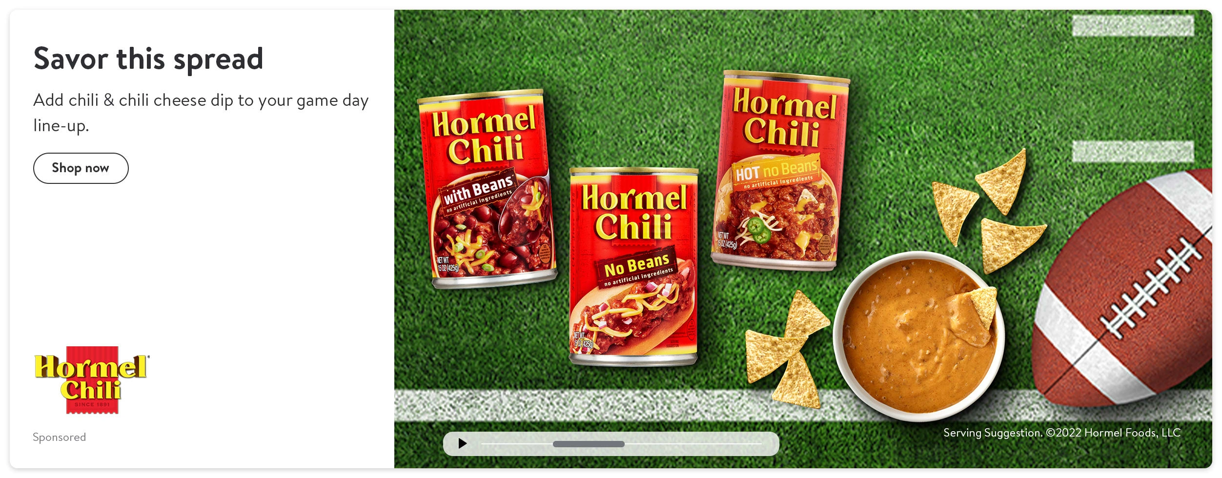 Brand: Hormel Chili | Game Day Special